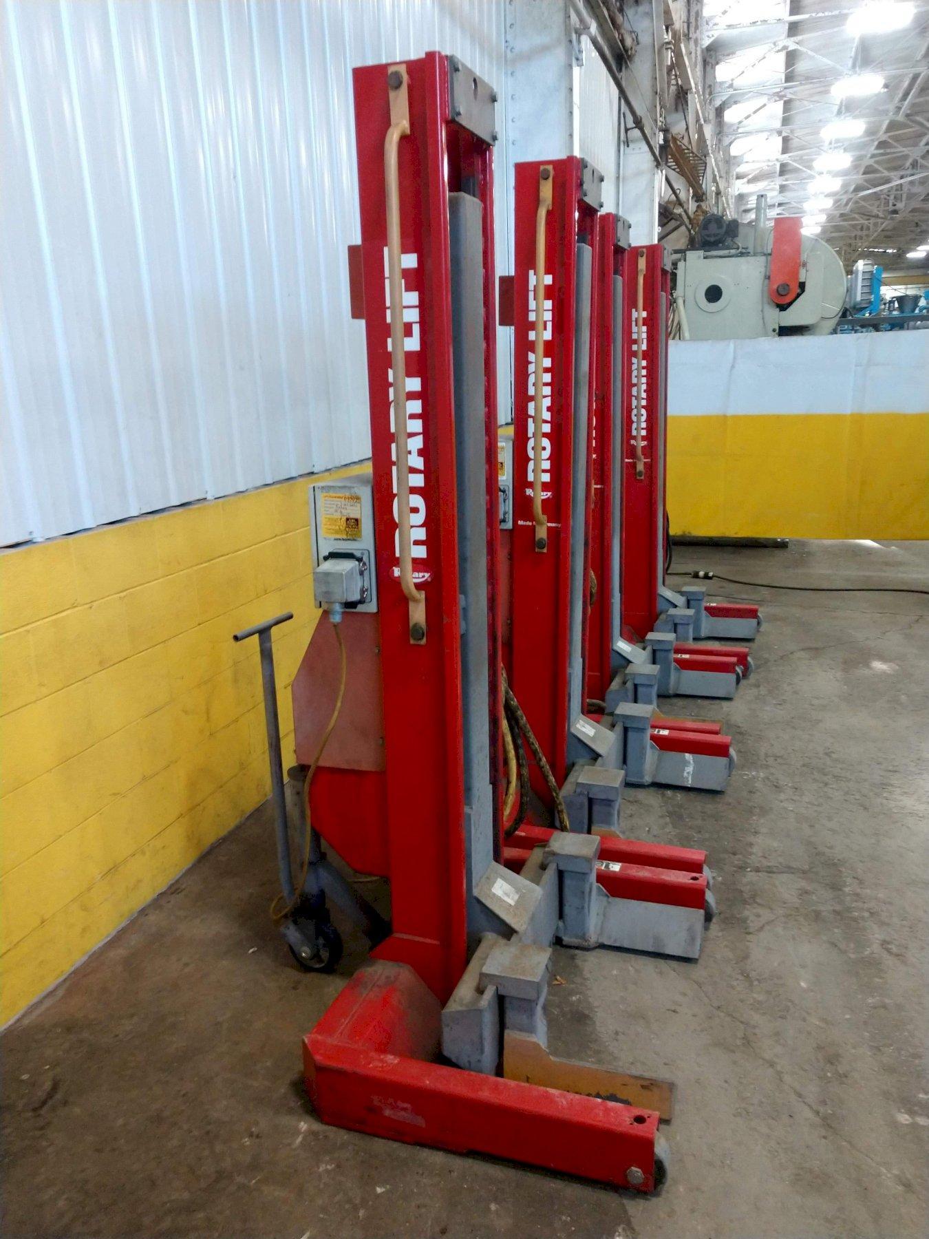 (4) 15,000 LBS ROTARY MODEL H415100 HEAVY DUTY MOBILE COLUMN LIFT