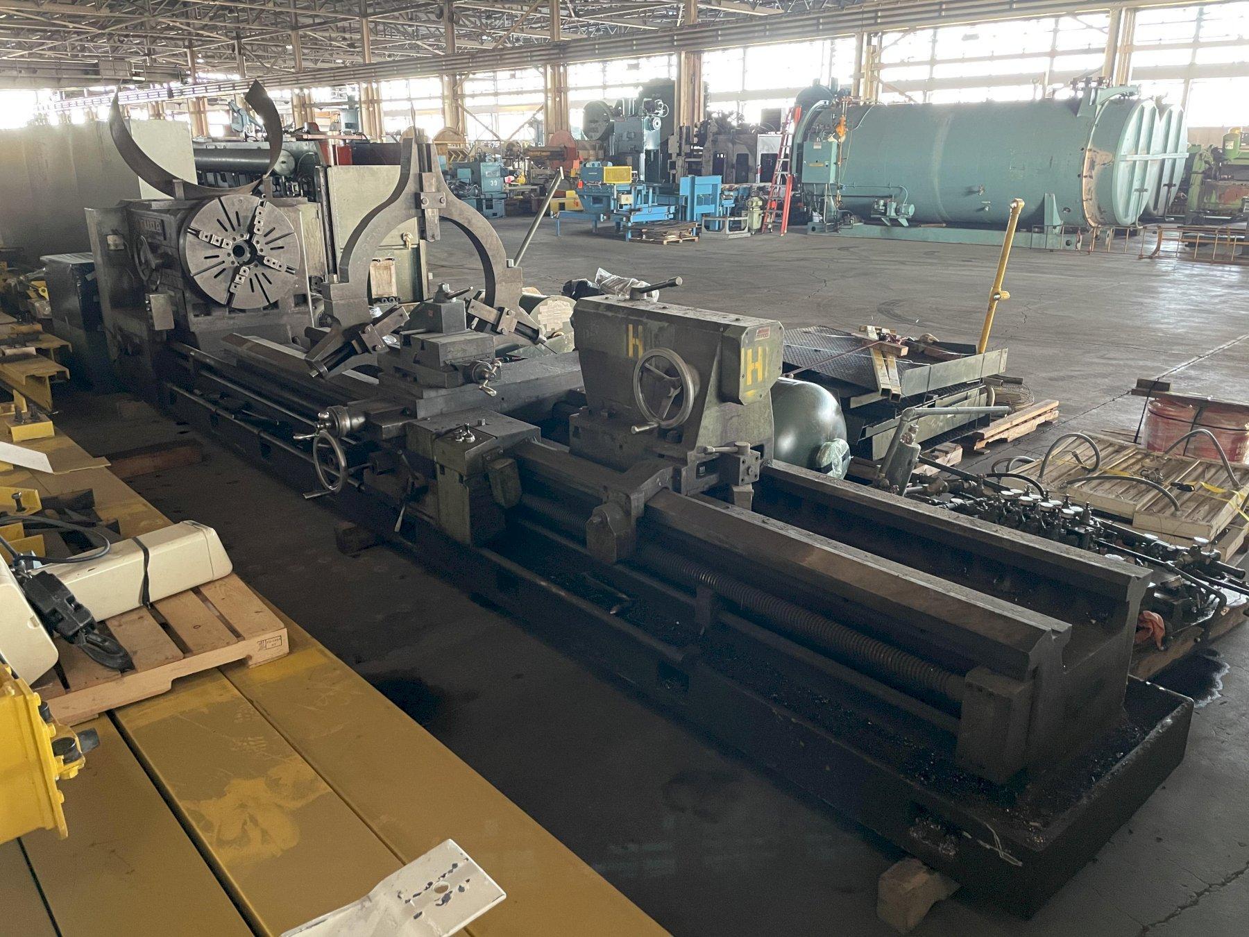 40" X 240" TUDA "JUMBO" HEAVY DUTY GAP BED ENGINE LATHE, 3.5" HOLE: STOCK #14062