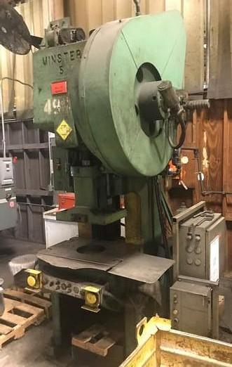 45 Ton Minster O.B.I. Press 5F, 3" Str., 13-1/4" SH, 90 SPM, AC