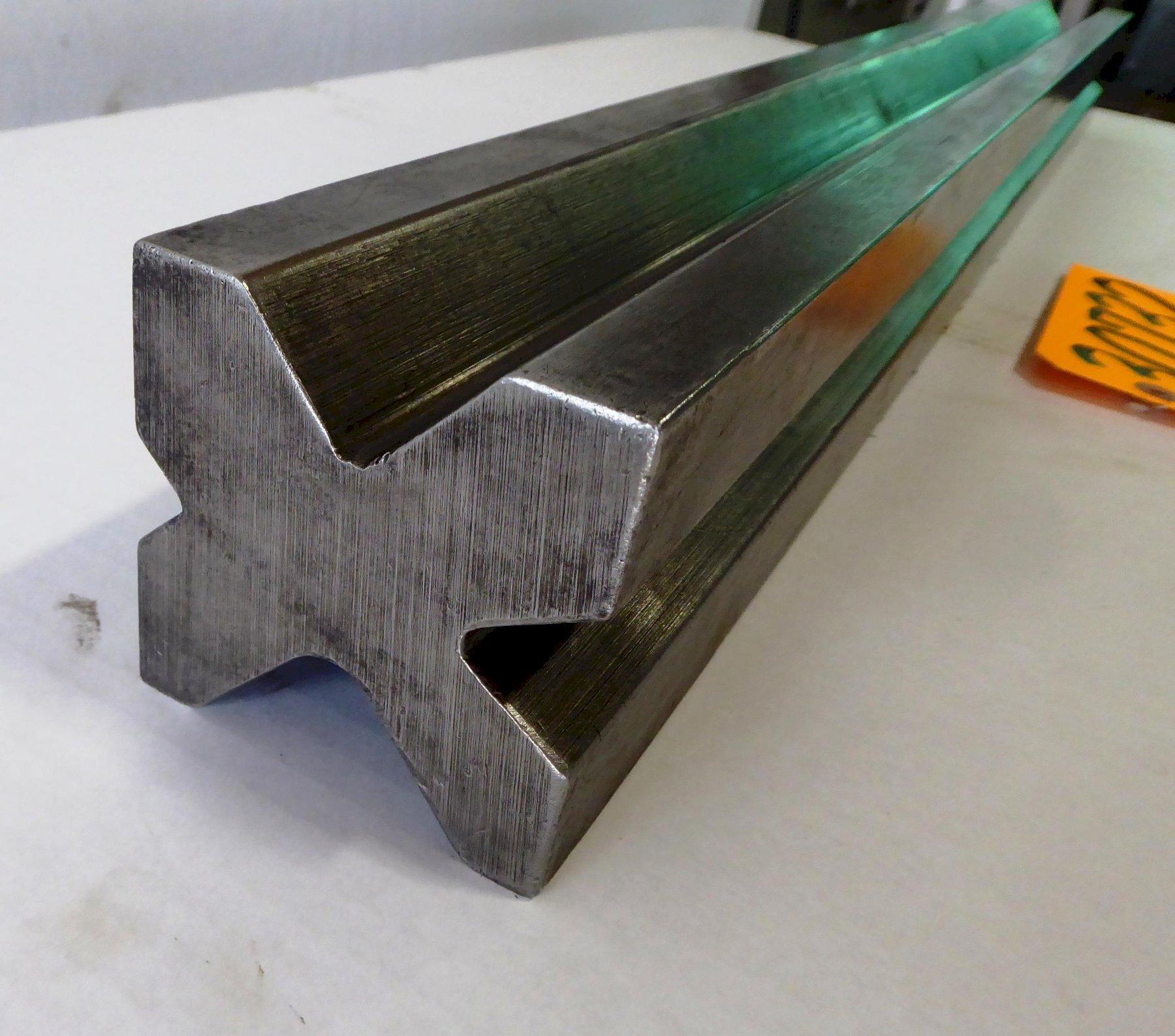 36″ Four Way Press Brake Die, 31/8″ x 31/8″, Openings 2″, 11/2″, 1