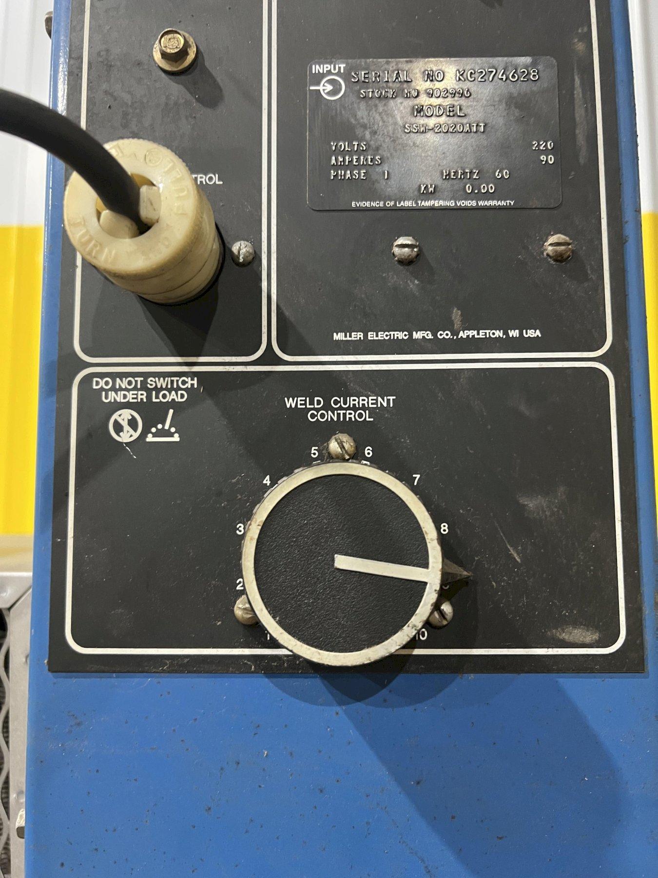 MILLER SSW2020ATT Welders, Spot Machine Hub