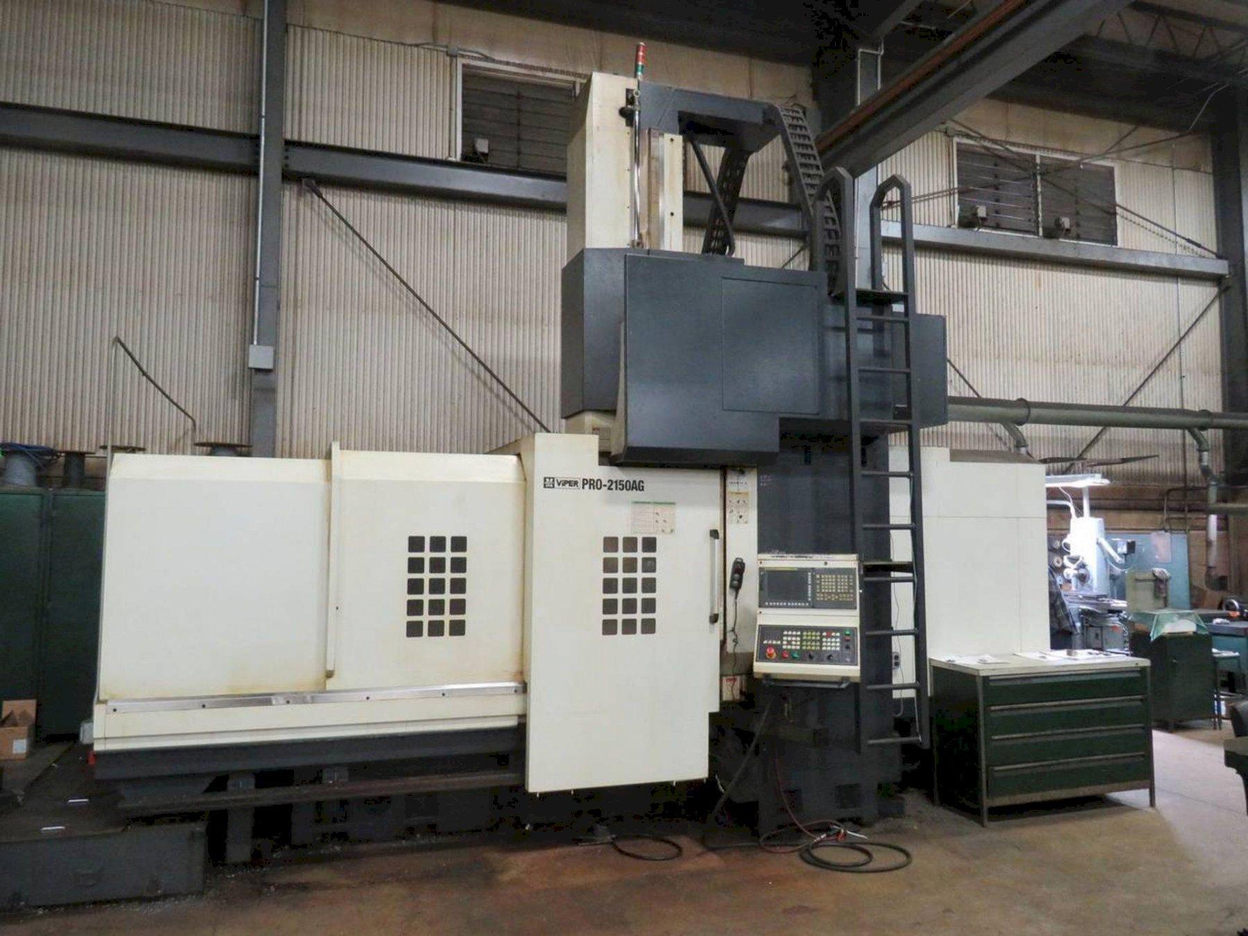 Mighty Viper Pro-2150AG CNC Bridge Style Vertical Machining Center, Fanuc Expert 3, 81