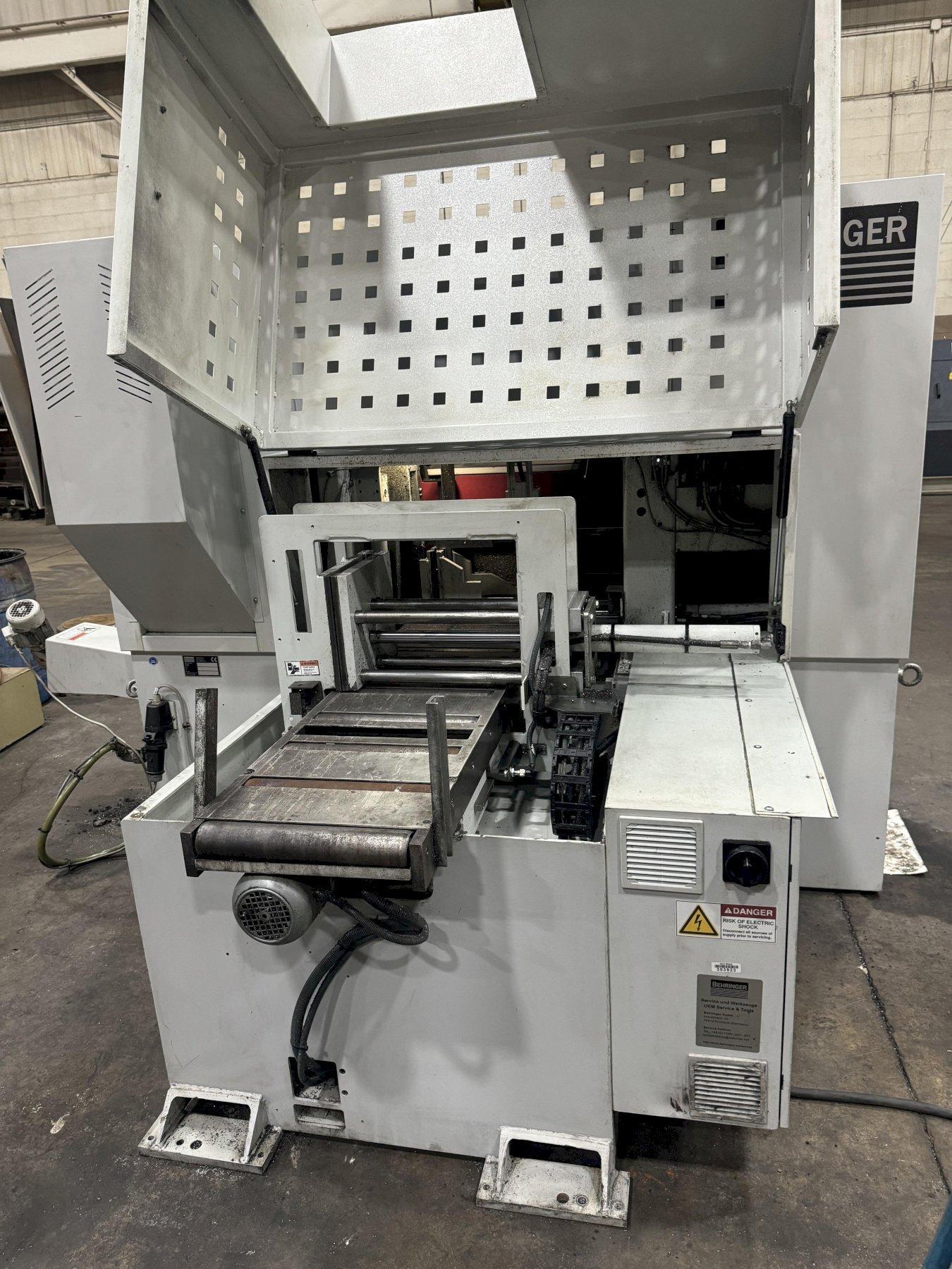USED BEHRINGER 11.8" X 10.2" DUAL POST AUTOMATIC BANDSAW MODEL HBE 261A, Stock# 11109, Year: 2021