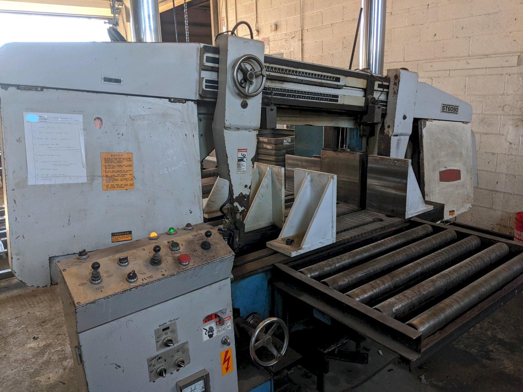 40” x 25” Daito ST-6090 Semi-Automatic Twin Column Horizontal Band Saw