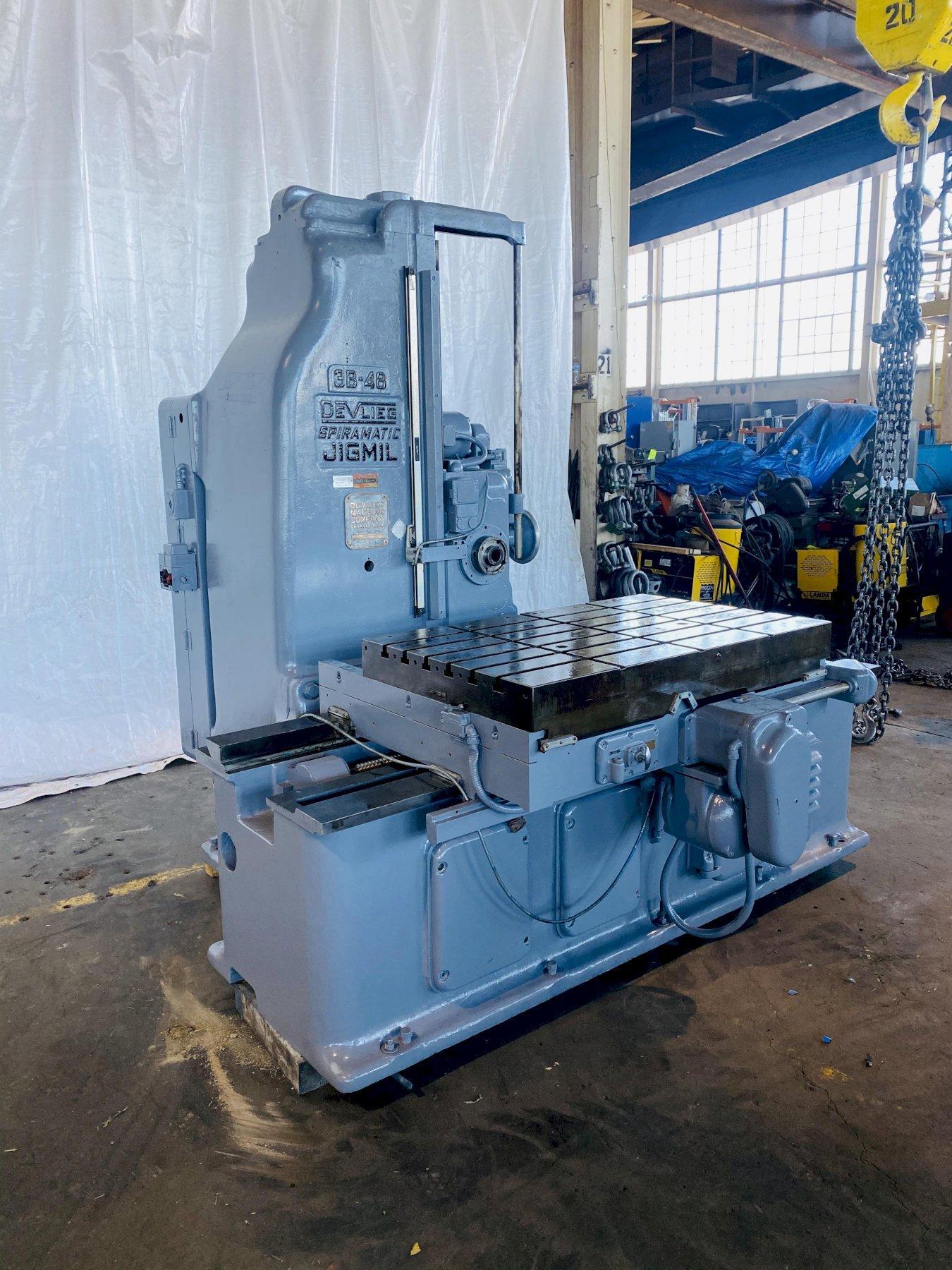 3″ DEVLIEG 3B48 SPIRAMATIC JIG MILL. STOCK 1160820 G2000 Inc.