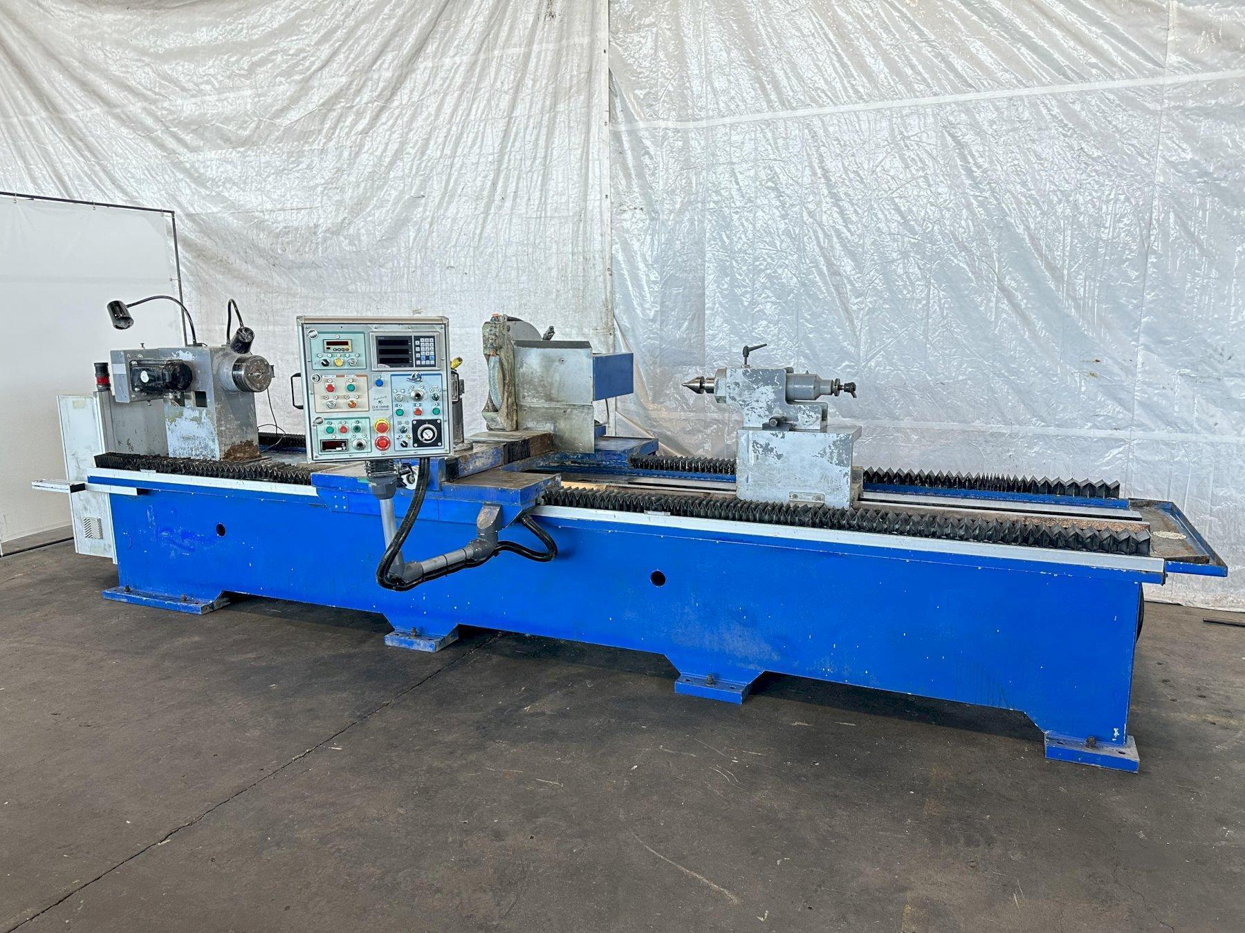 15" X 120" DUE-EMME MODEL #RETTIFICA-350 AUTOMATIC ROLL GRINDER & LATHE: STOCK #17237