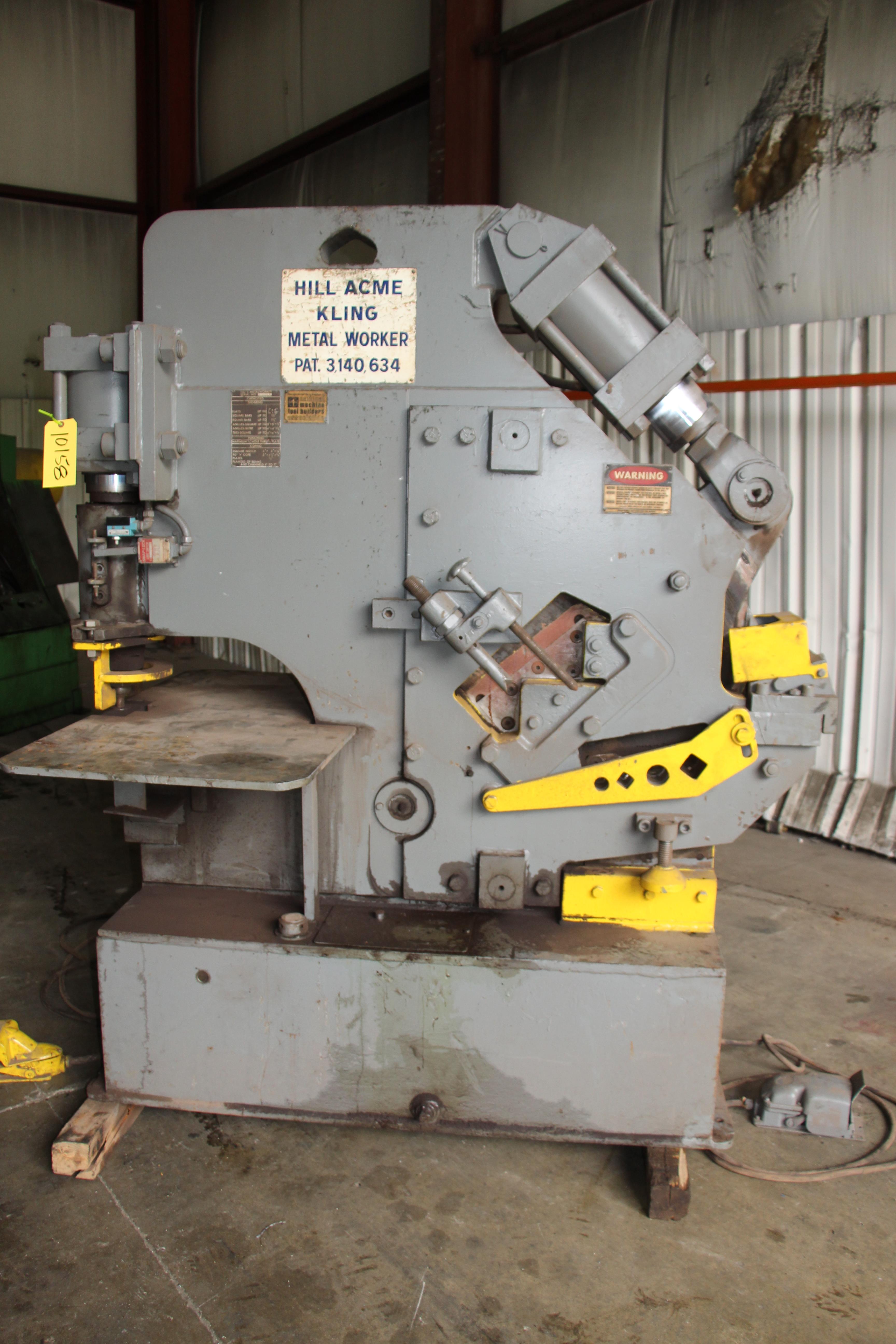 75 TON HILL ACME MODEL 5 HYDRAULIC IRONWORKER STOCK 10158