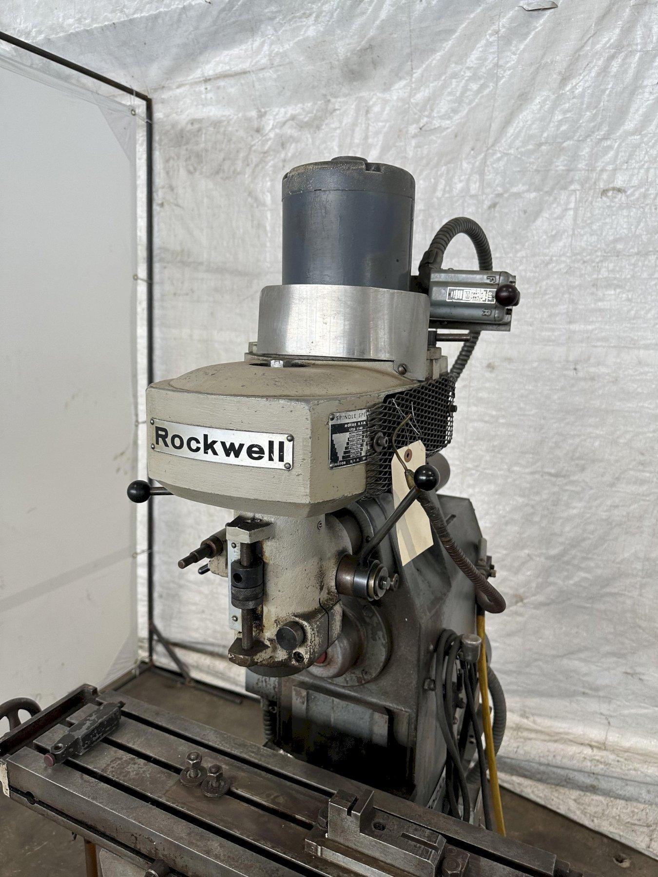 ROCKWELL 21122 HORIZONTAL/VERTICAL MILLING MACHINE. STOCK 0638623