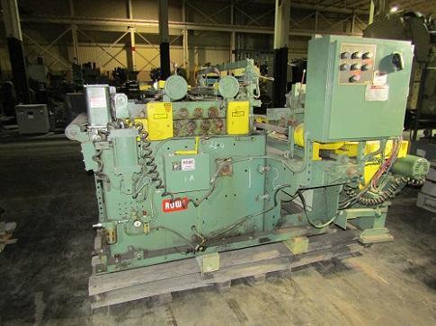 50" ROWE MDL VFT-4-50 SEVEN ROLL FLATTENER W/ INLINE EDGE TRIMMER & SCRAP CHOPPER