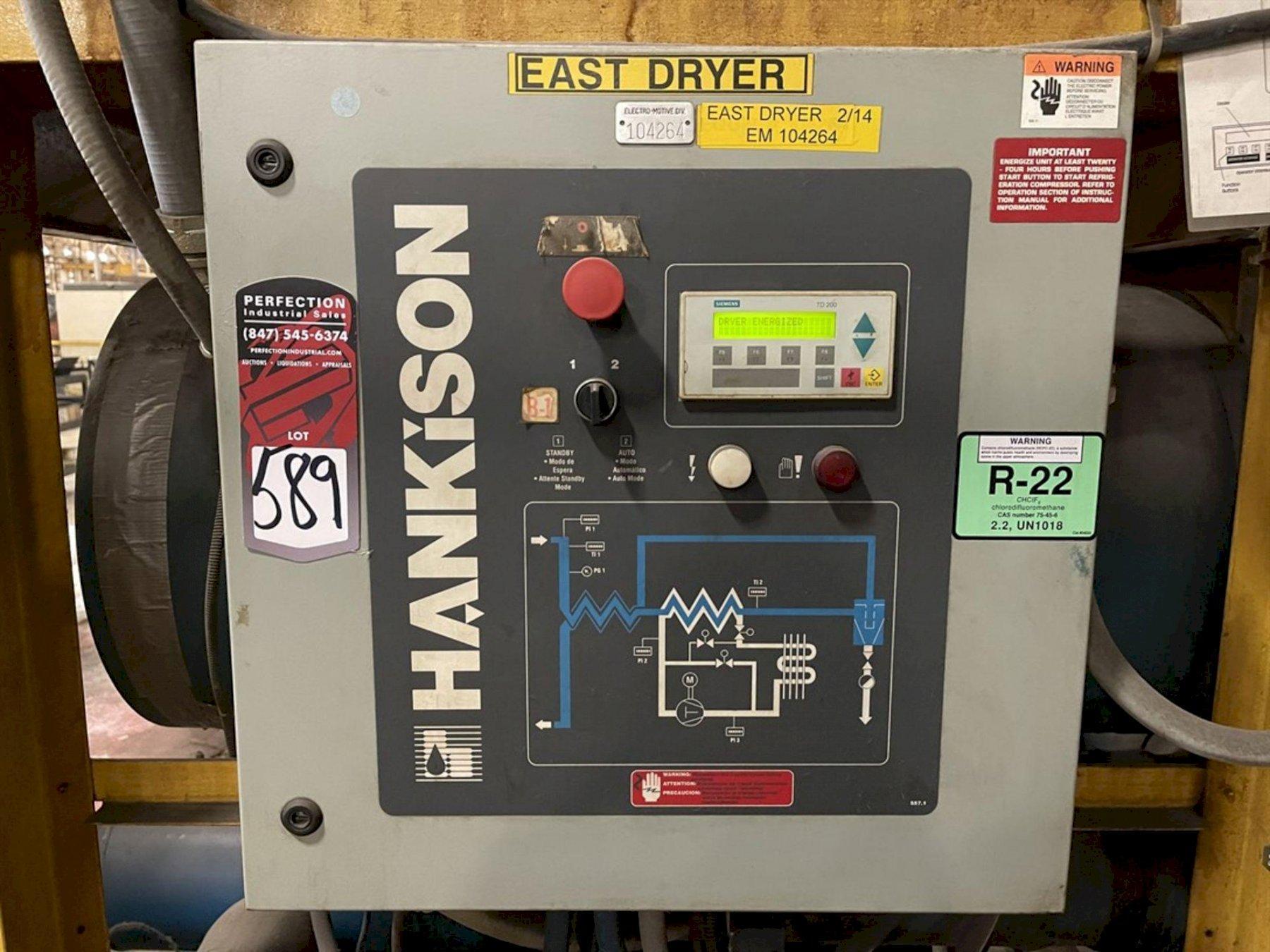 5000 SCFM 100 PSIG HANKINSON KHD5000 COMPRESSED AIR DRYER. STOCK