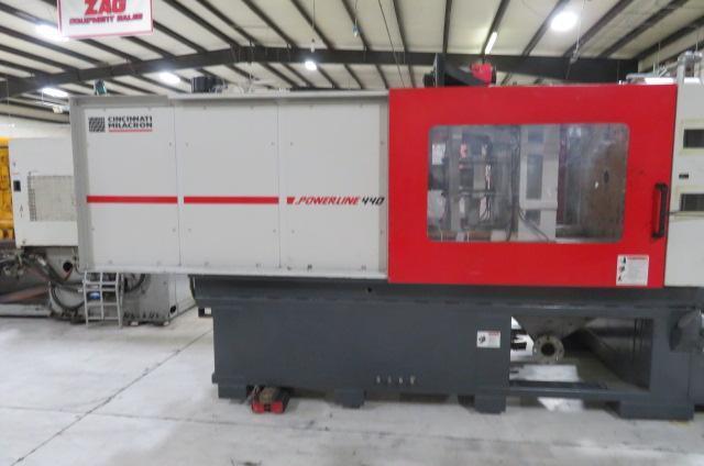 Cincinnati Used NT440 Injection Molding Machine, 440 US ton, Yr. 2007, 21 oz.