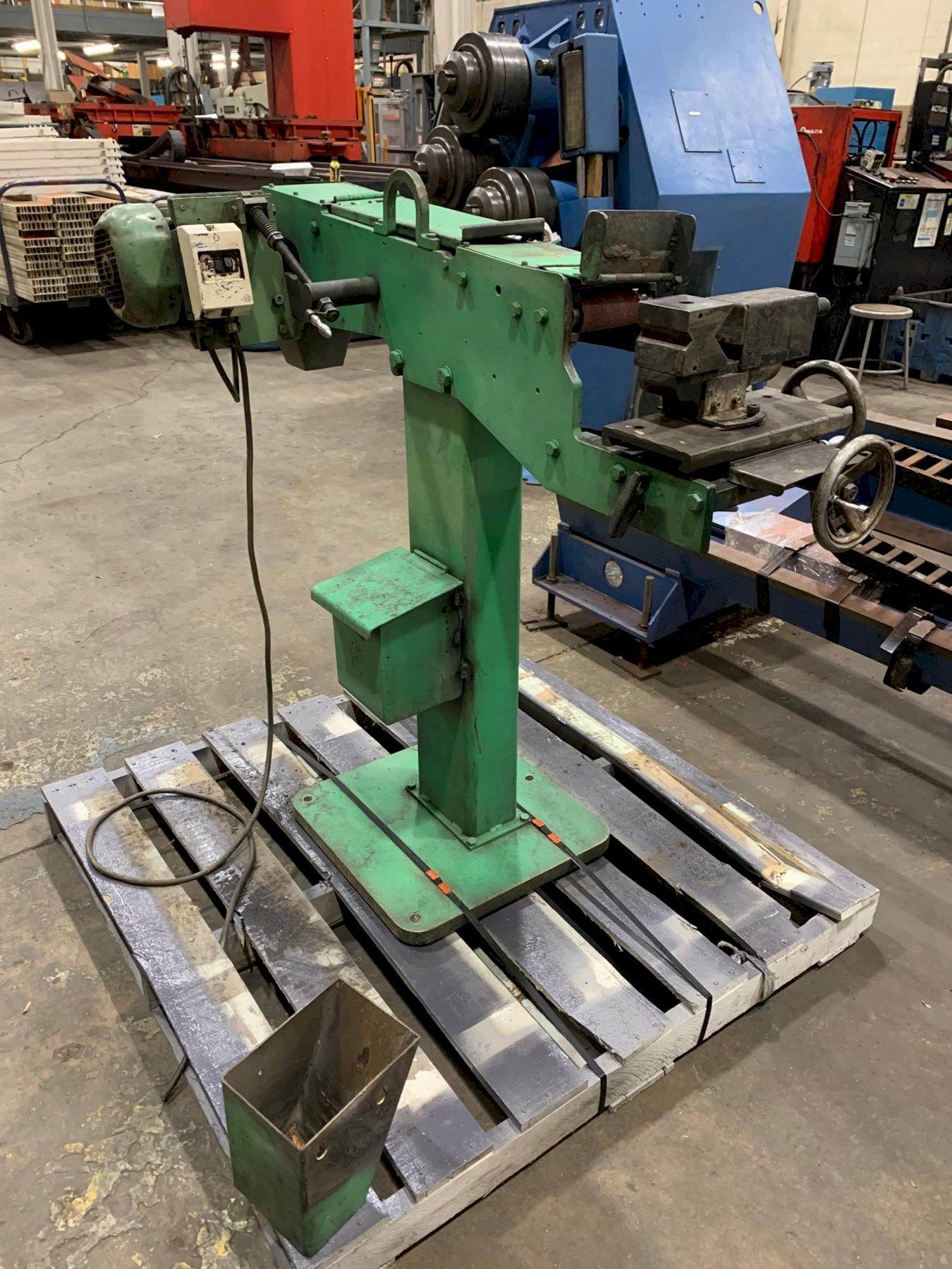 USED JANCY / ALMI 3″ ABRASIVE BELT TUBE NOTCHER, Stock 10830, Year 1996 Westbrook Engineering