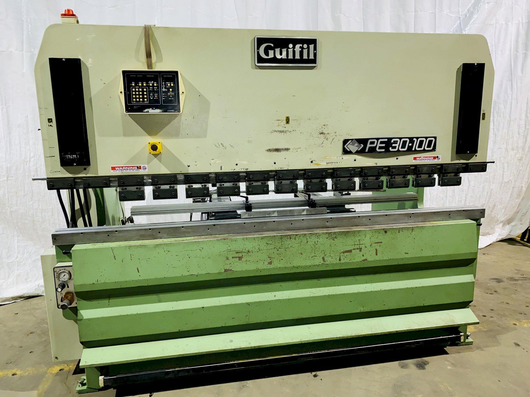 110 TON X 10′ GUIFIL PE30100 UPACTING HYDRAULIC PRESS BRAKE. STOCK