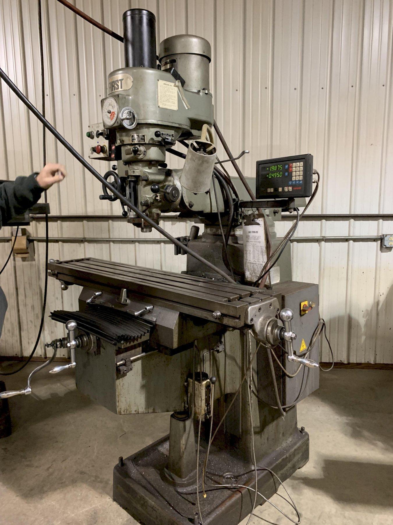 First Variable Speed Vertical Milling Machine w/ Torque Rite Power
