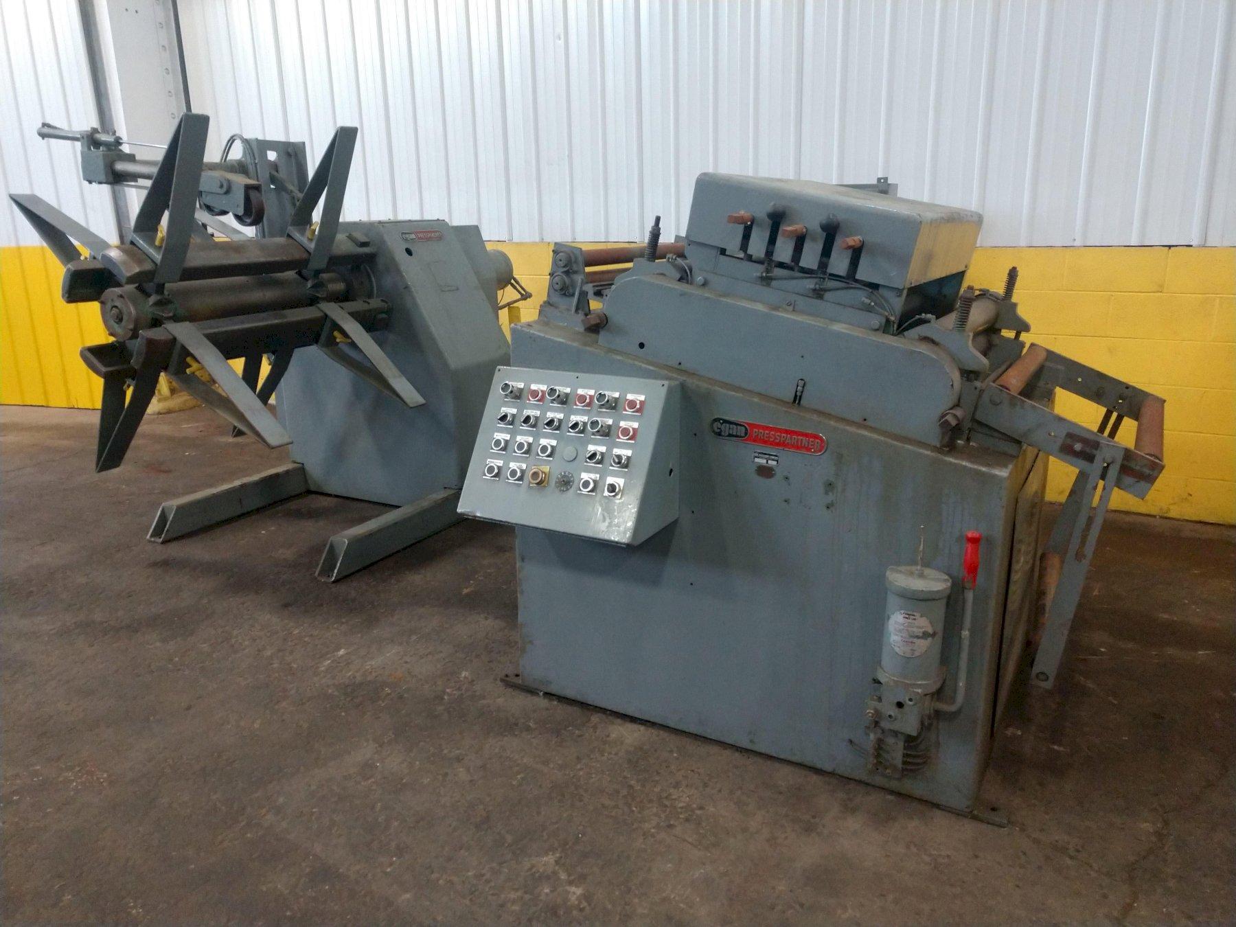 10,000 LB 5 TON x 30" x .110" EGAN COIL REEL & STRAIGHTENER: STOCK 14982