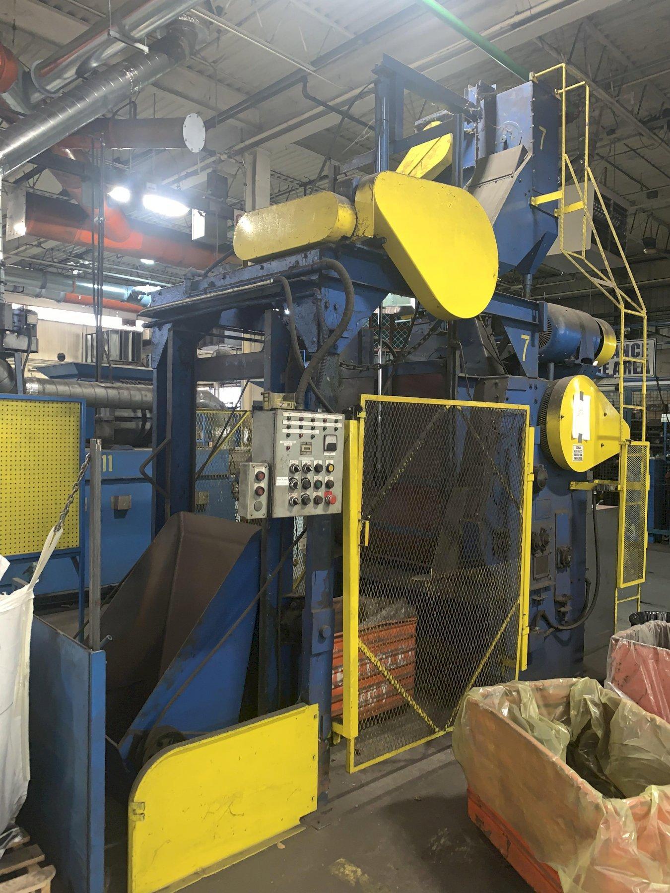 27″ X 26″ WHEELABRATOR SINGLE HEAD TUMBLE BLAST WITH LOADER STOCK 10855