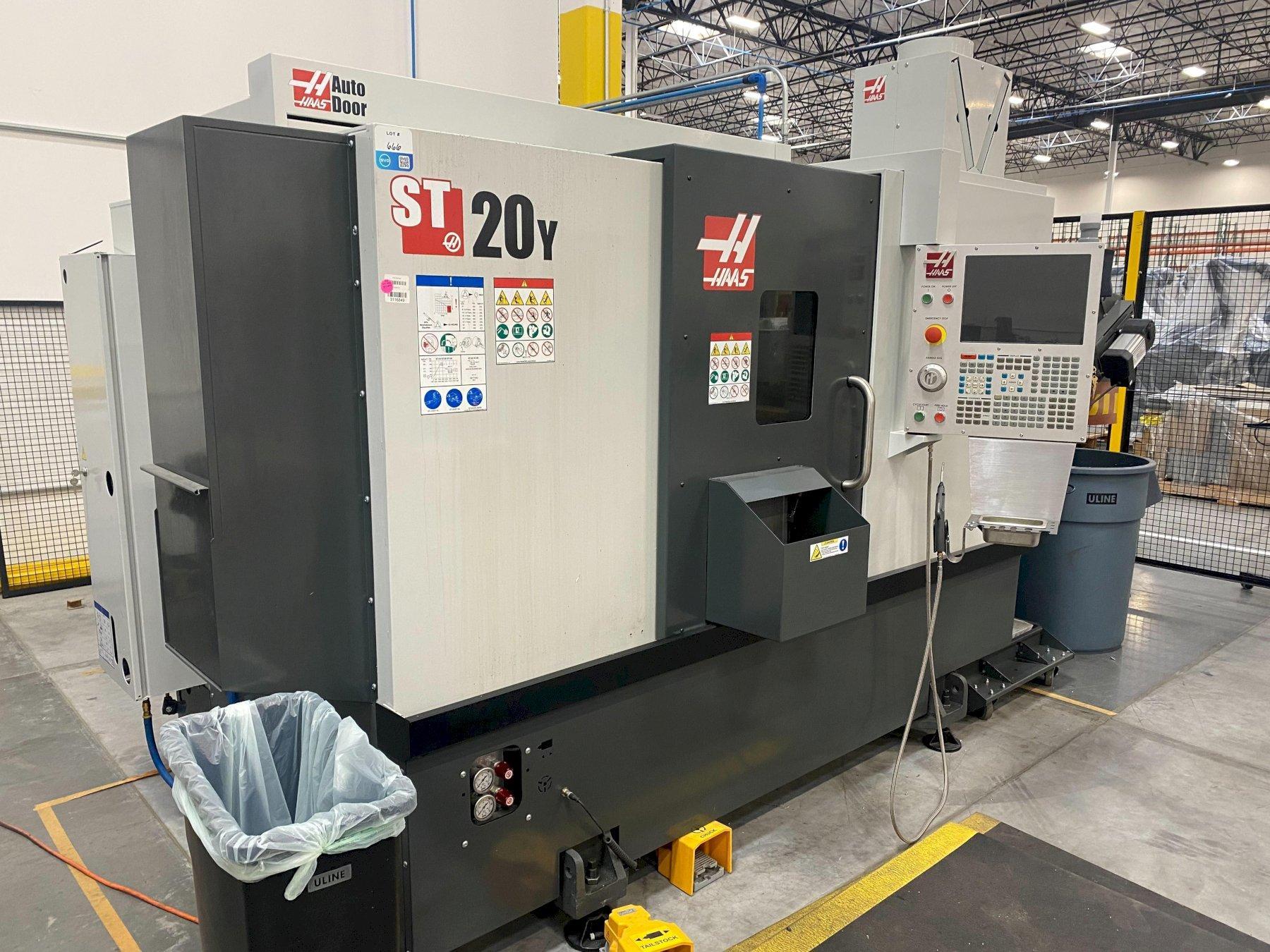 2019 Haas ST20 CNC Lathe w/ YAxis, Live Tooling Used Machinery