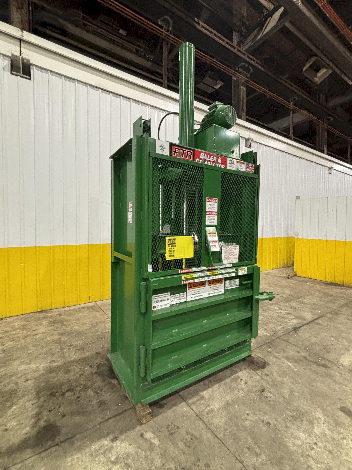PTR MODEL 1800HD VERTICAL HYDRAULIC BALER STOCK 23148 PTR MODEL 1800HD VERTICAL HYDRAULIC BALER STOCK 23148