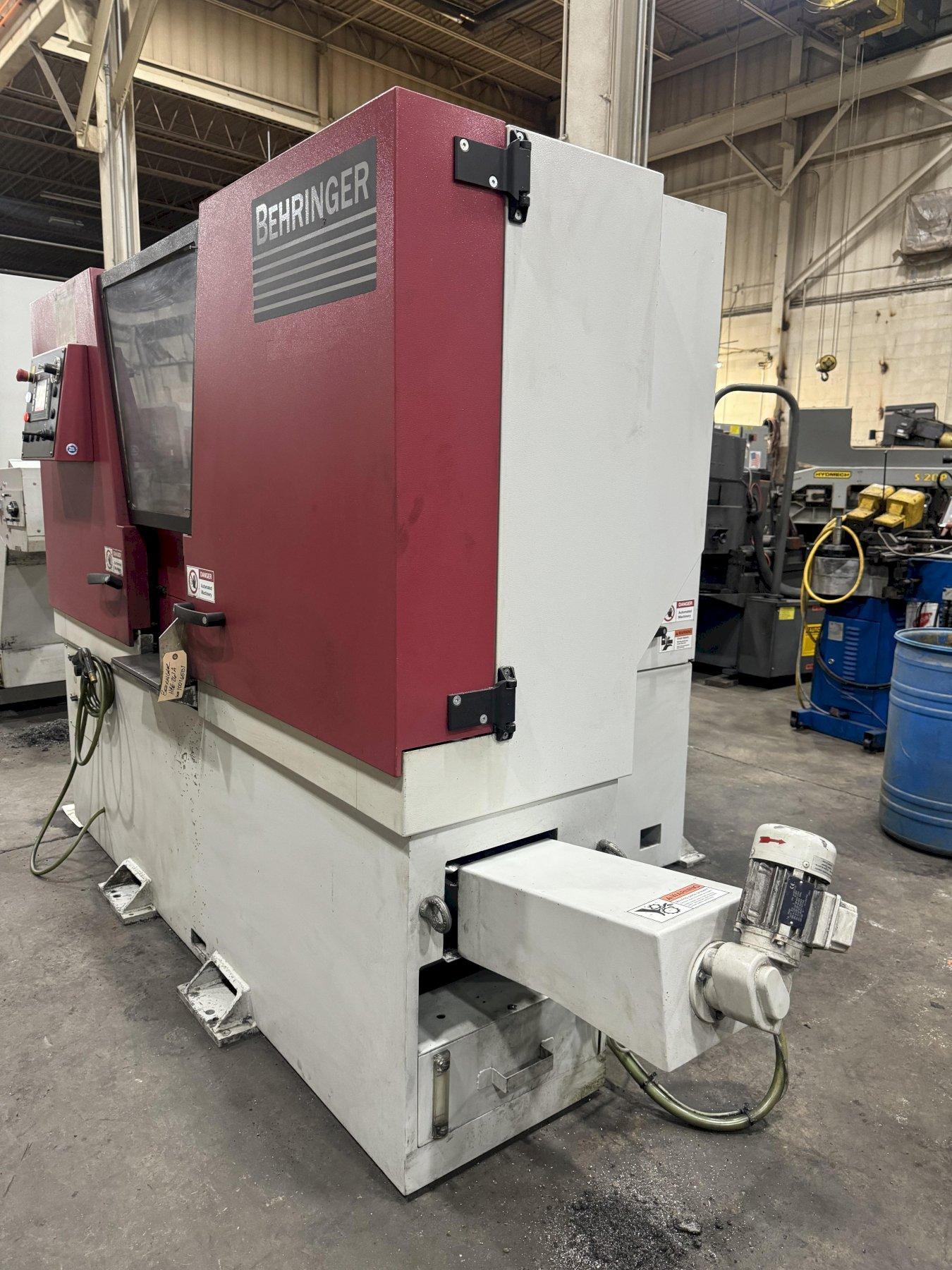 USED BEHRINGER 11.8" X 10.2" DUAL POST AUTOMATIC BANDSAW MODEL HBE 261A, Stock# 11109, Year: 2021