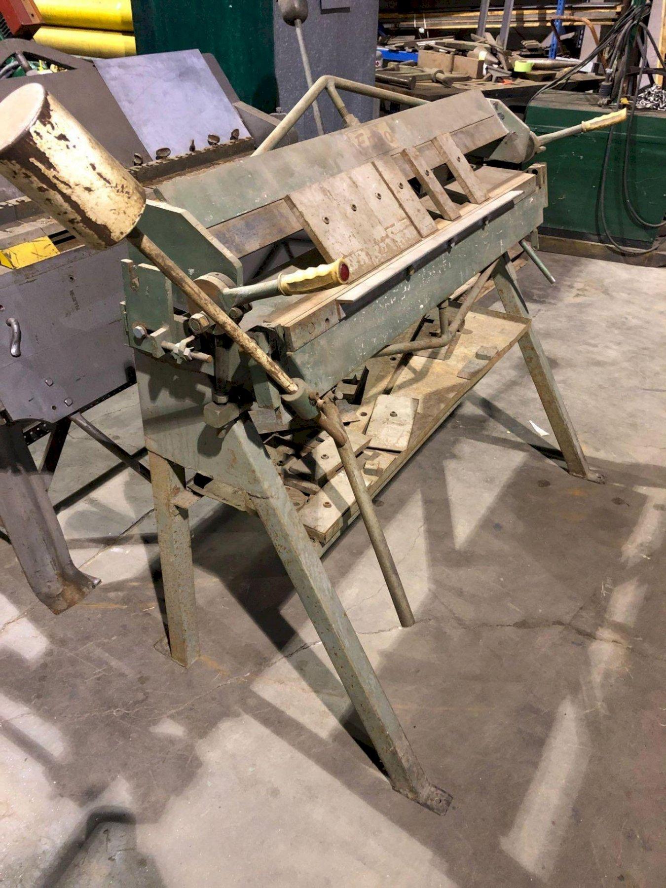 48″ X 16 GA. ENCO MODEL 91275 FINGER BRAKE. STOCK 0415321 G2000 Inc.