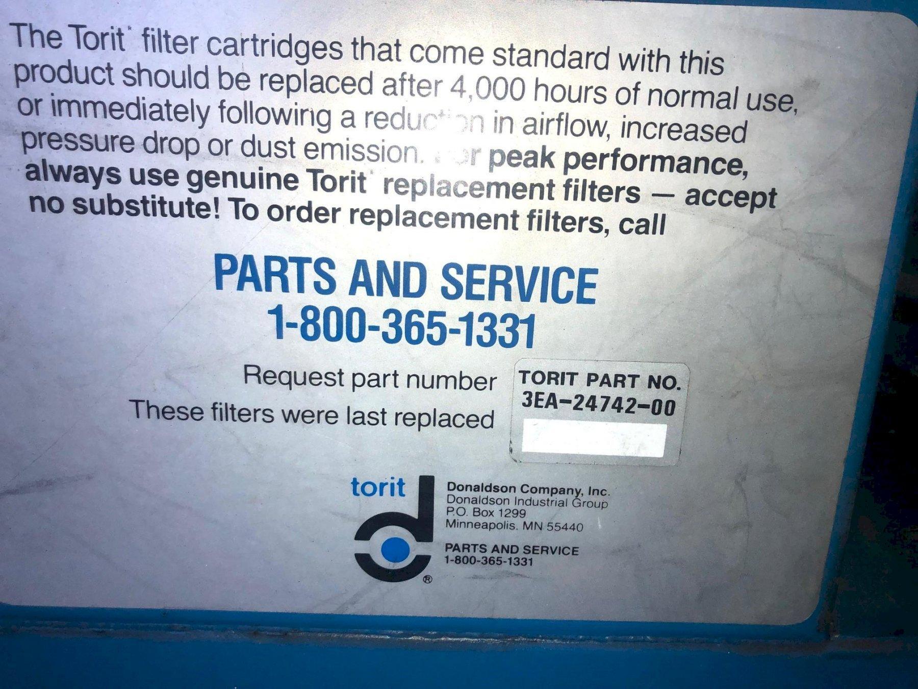 TORIT Dust Collectors Machine Hub