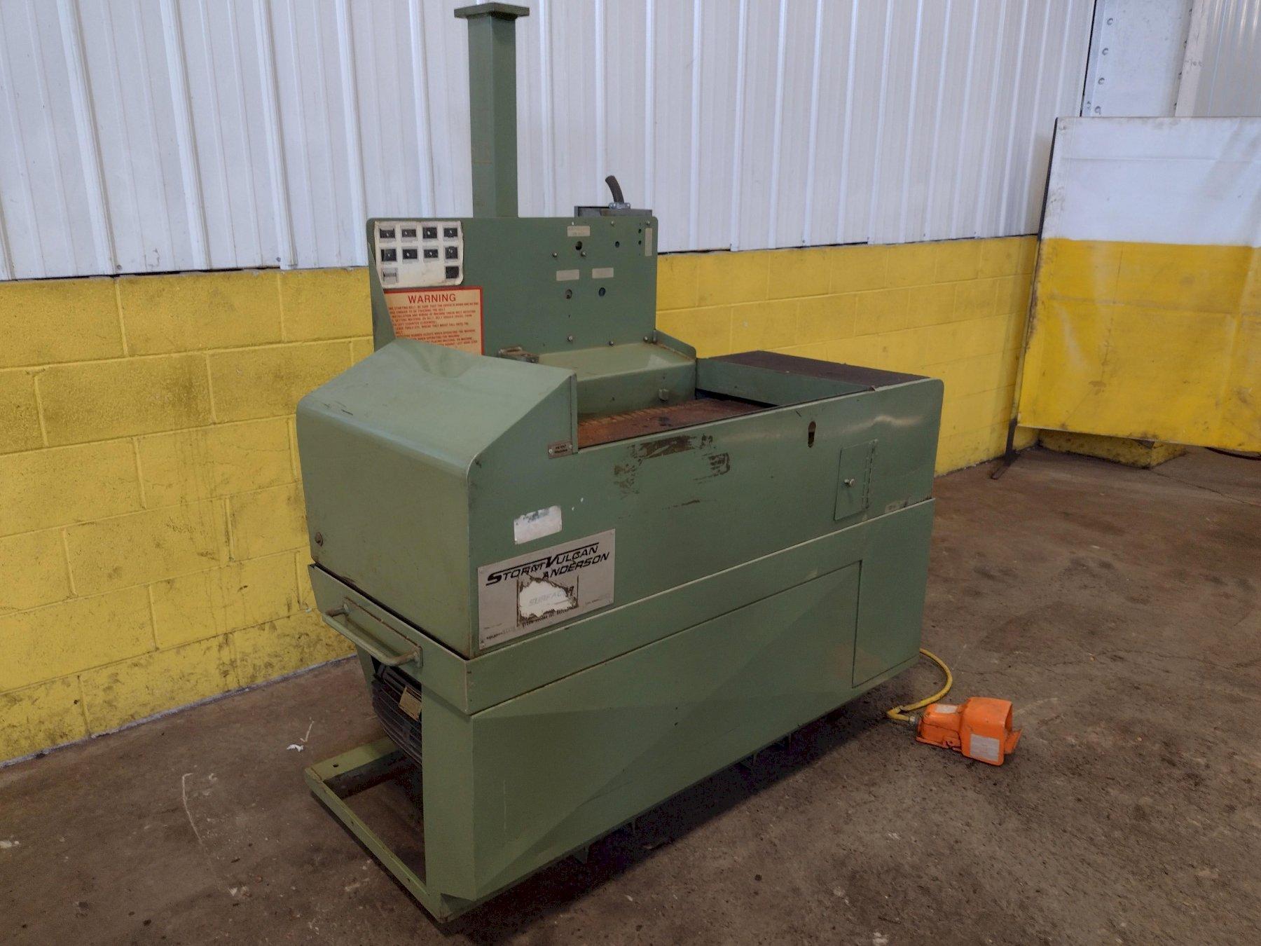 14″ STORM VULCAN MODEL 1000A SURFACER BELT SANDER STOCK 17358