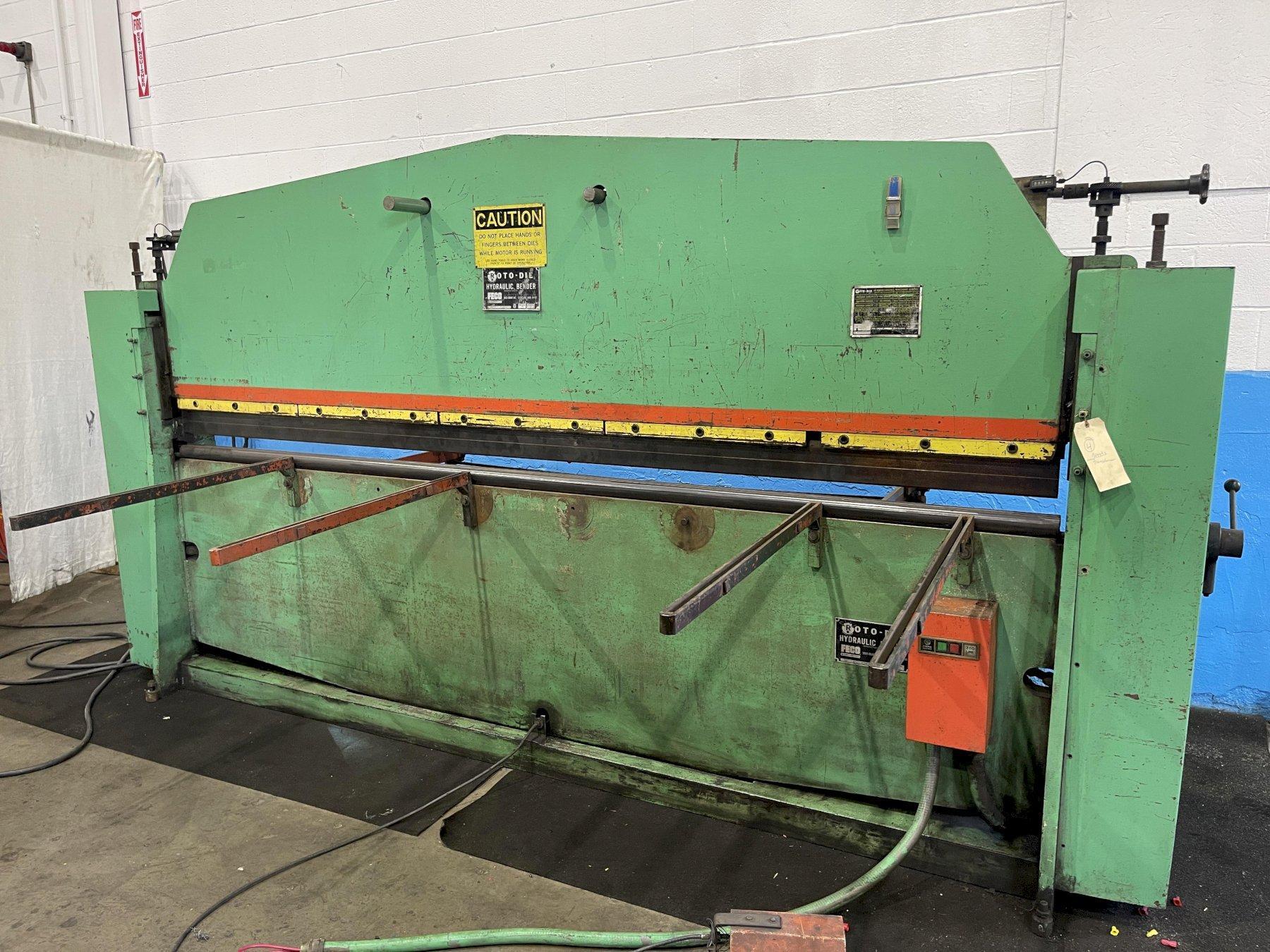 ROTO DIE 15 Brakes, Hydraulic Machine Hub