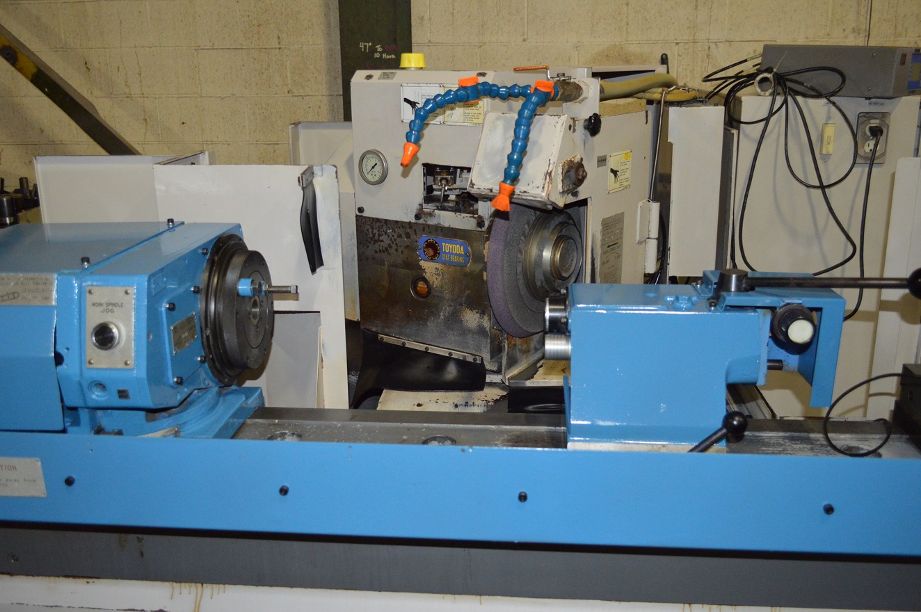 Toyoda GE4A100 CNC Angle Head Cylindrical Grinder, GC32 Control, 13″ Swing, 39″ Centers, 18