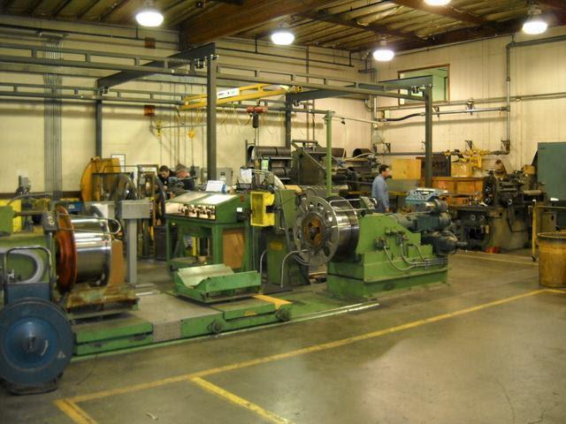 Used 26" RUESCH SLITTING LINE WITH SLIP CORE CORE & FENN DUAL OSCILLATING RECOILERS Stock #14210