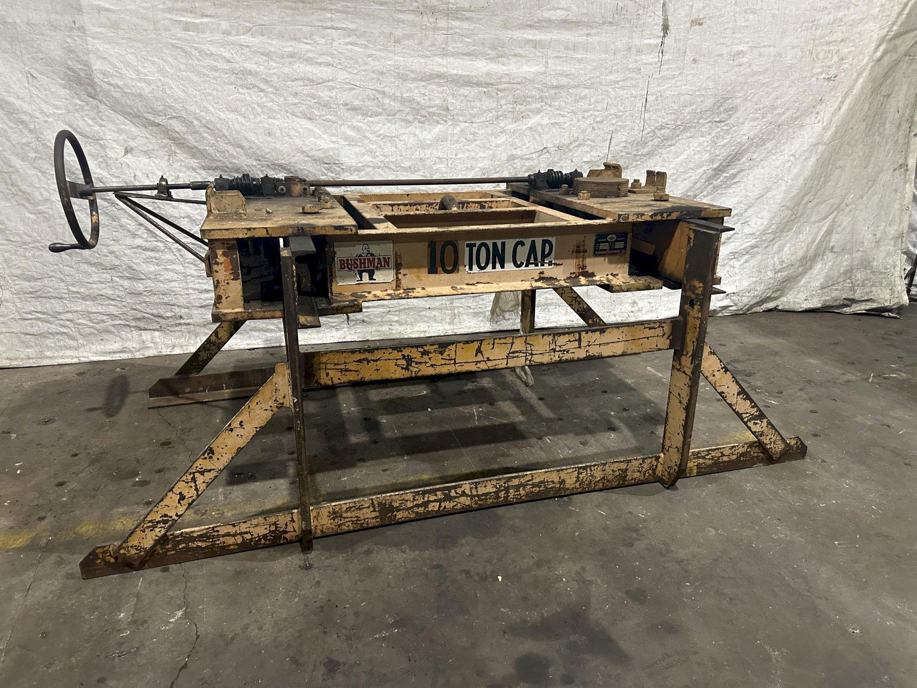 10 TON BUSHMAN SHEET LIFTER. STOCK 1163923 G2000 Inc.