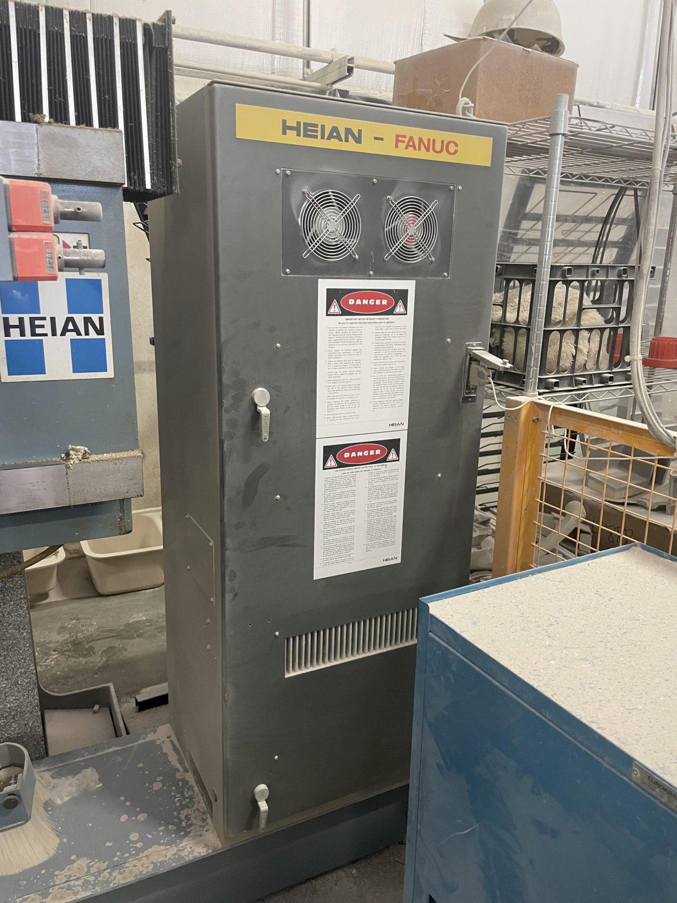 HEIAN MODEL #ZR-442P CNC 4 SPINDLE TWIN MOVING MATRIX TABLE ROUTER ...