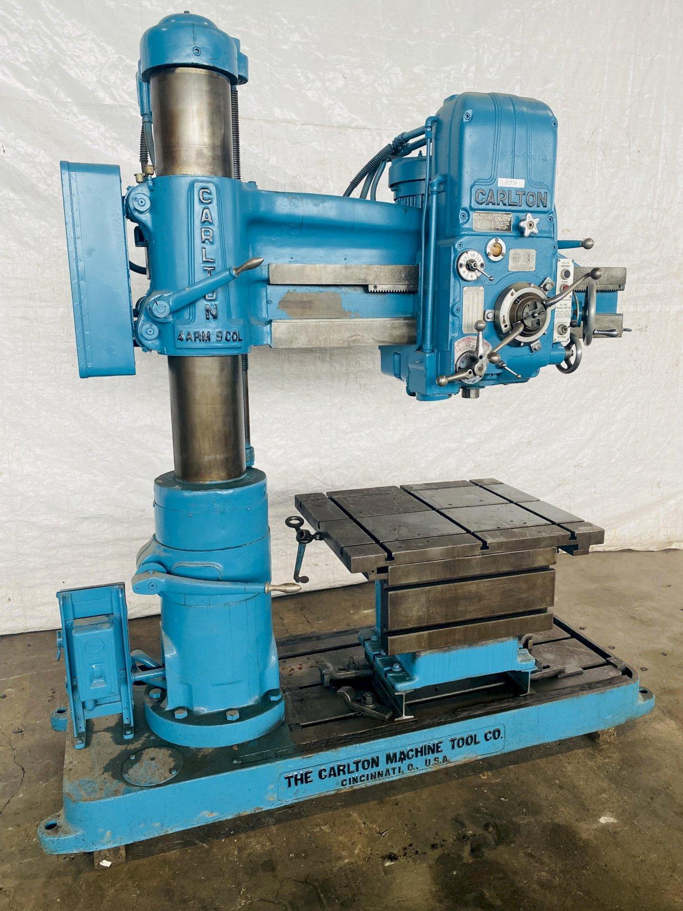 4′ X 9″ CARLTON 0A RADIAL ARM DRILL. STOCK 0738621 G2000 Inc.