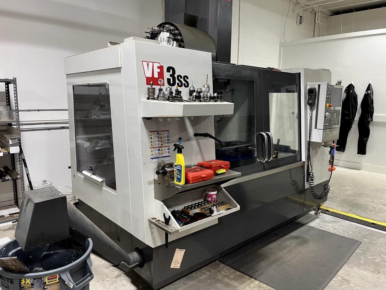 Haas VF-3SS CNC VMC, 2013 – WIPS, Chip Auger