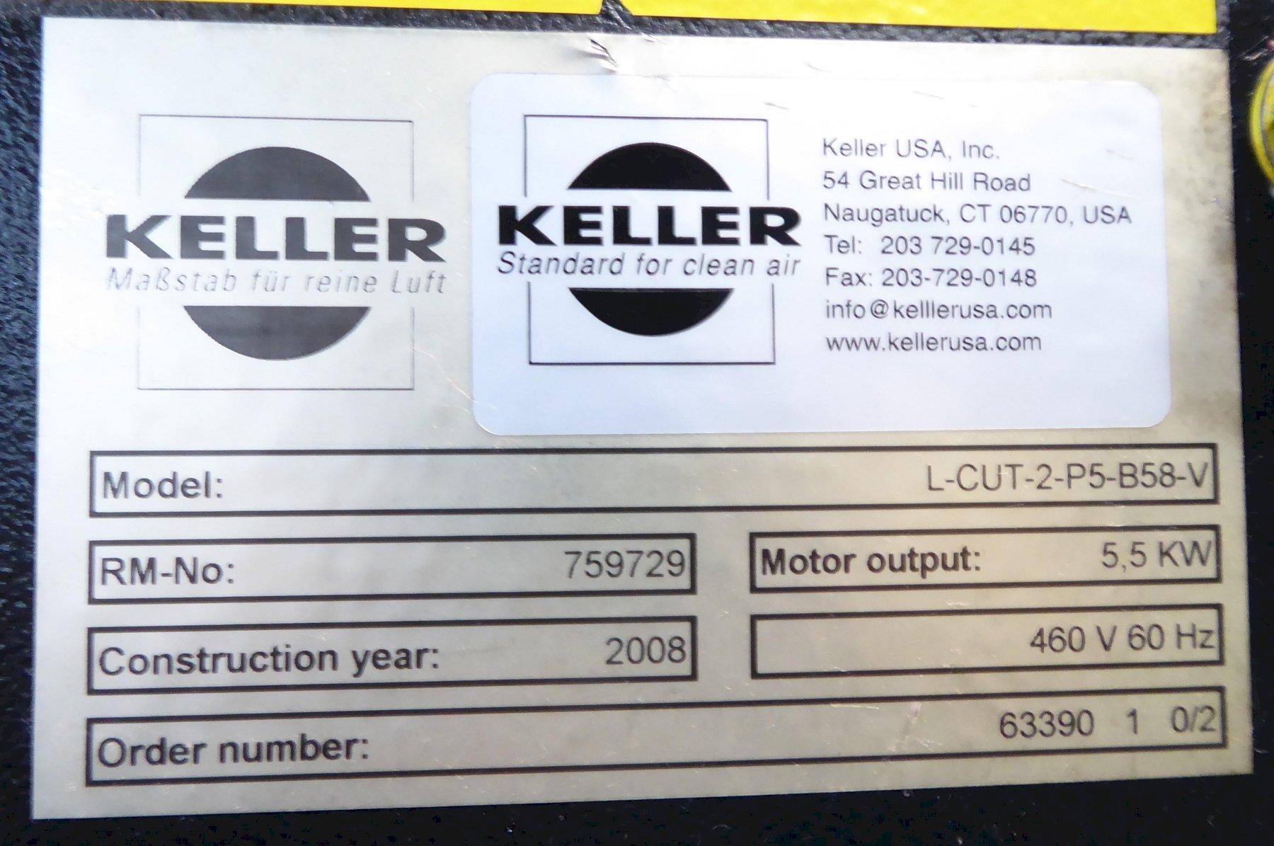 KELLER LCUT2P5B58V Dust Collectors Machine Hub
