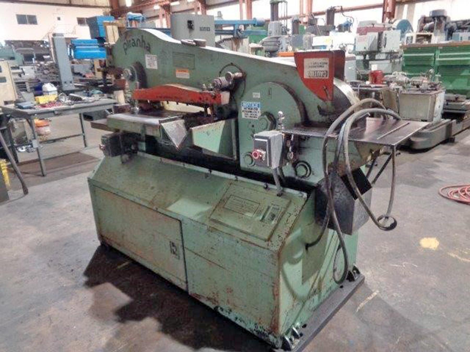 USED, PIRANHA MODEL P90 IRONWORKER Harris Machine Tools