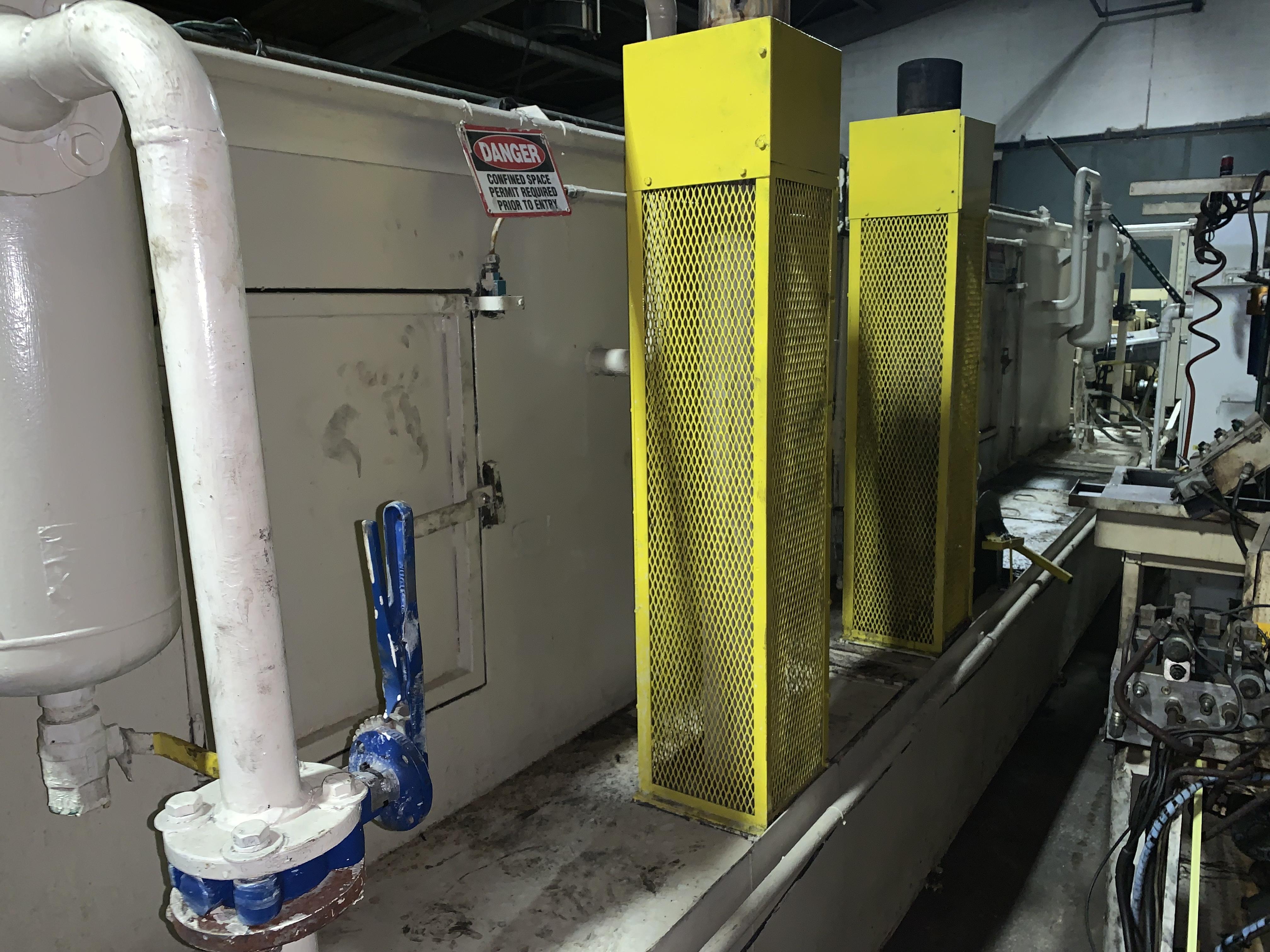 32″W x 18″ (4) STAGE DUNNAGE WASH STAINLESS STEEL PARTS WASHER STOCK