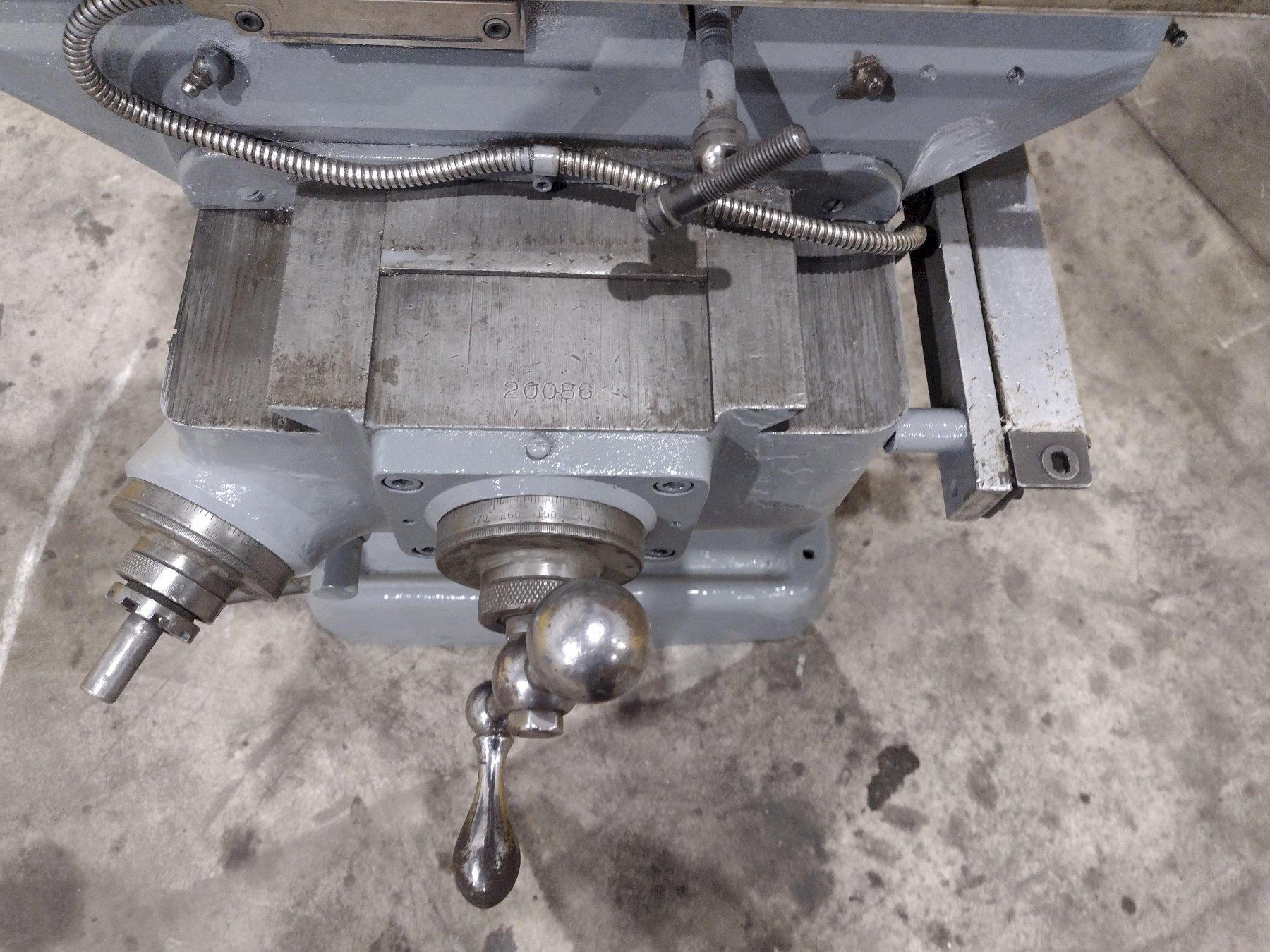 BRIDGEPORT VERTICAL KNEE MILL: STOCK #22361