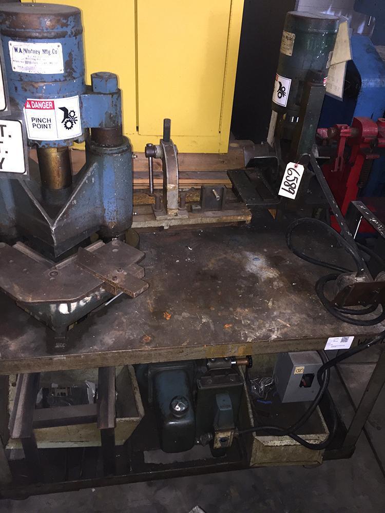 W.A. Whitney 18 Ton Hydraulic Angle Iron Shear And Notcher FH Machinery Inc.