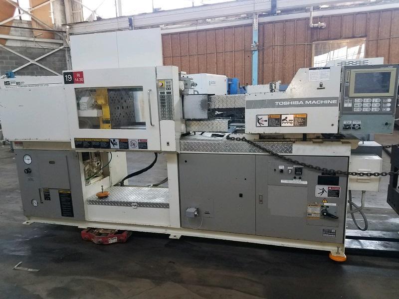 Toshiba Used ISF60PV10-15A Injection Molding Machine, 60 US ton, Yr. 1998, 2.2 oz. - Two Available