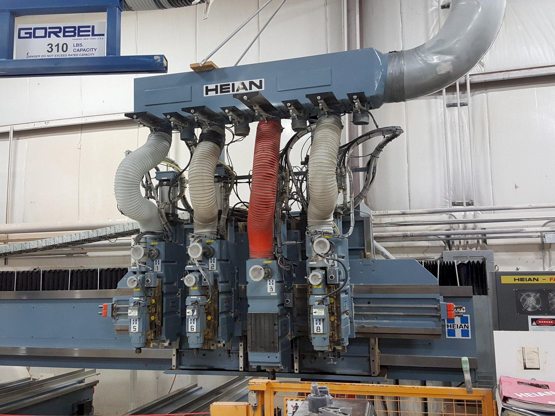 HEIAN MODEL #ZR-442P CNC 4 SPINDLE TWIN MOVING MATRIX TABLE ROUTER ...