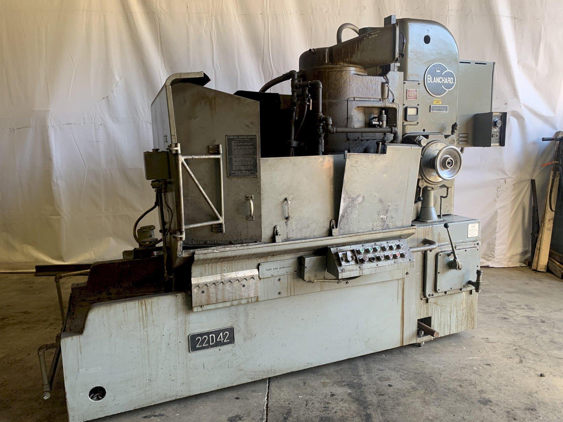 42" X 50 HP BLANCHARD MODEL #22-D-42 ROTARY SURFACE GRINDER: STOCK 13615