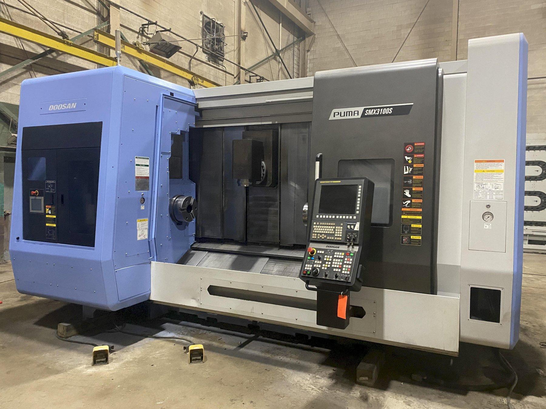 Doosan Puma SMX3100S 7-Axis CNC Lathe, Fanuc 31i, 12