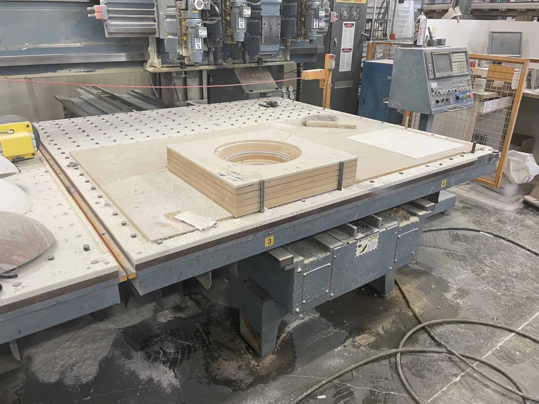 HEIAN MODEL #ZR-442P CNC 4 SPINDLE TWIN MOVING MATRIX TABLE ROUTER ...
