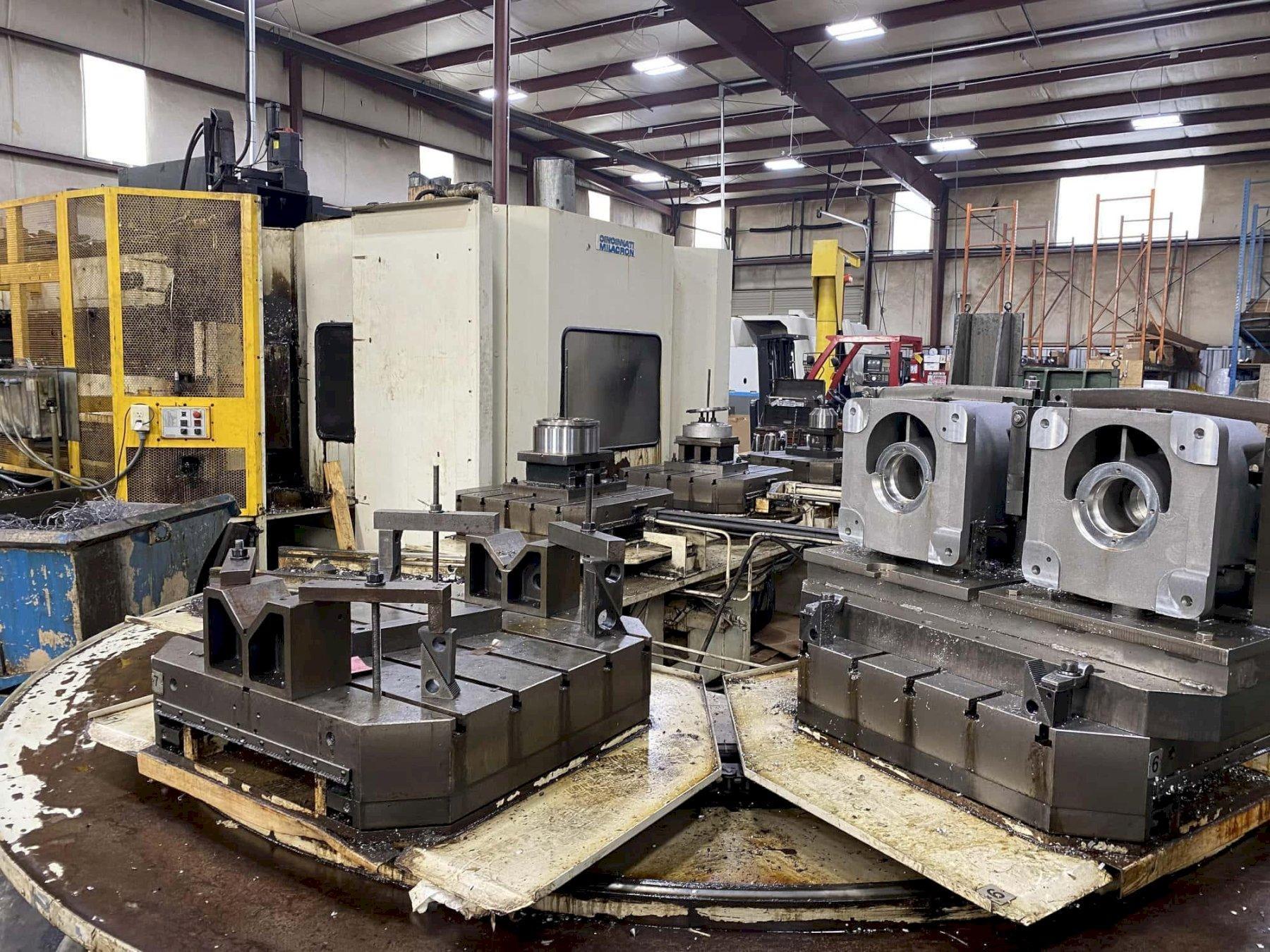 Cincinnati T-30 800mm HMC, 1992 – Fanuc Control Upgrade, 9 Station Pallet Pool, New Spindle