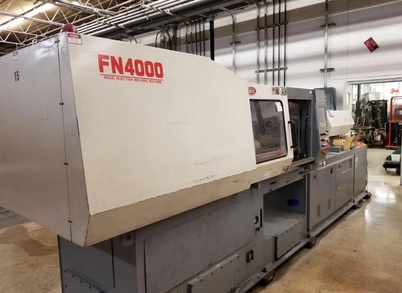 Nissei Used FN4000-36A Injection Molding Machine, 196 US ton, Yr. 2004, 14.8 oz., 460V