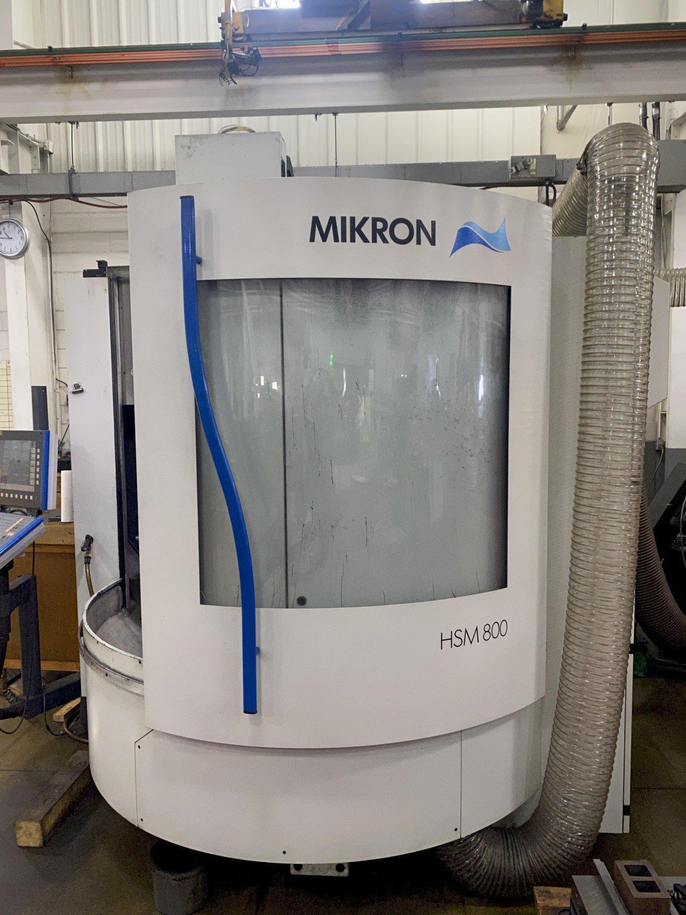 Mikron HSM 800 CNC Vertical Machining Center with 4 Station Pallet Changer