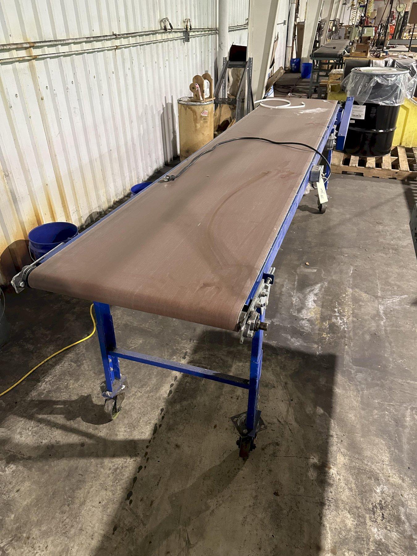 24″ WIDE X 144″ LONG POWERED BELT TYPE CONVEYOR. STOCK # 0638323 | G ...