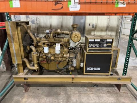 (1) PREOWNED KOHLER DECISION MAKER II GENERATOR SET, MODEL #: 60ROZ81, S/N 055647
