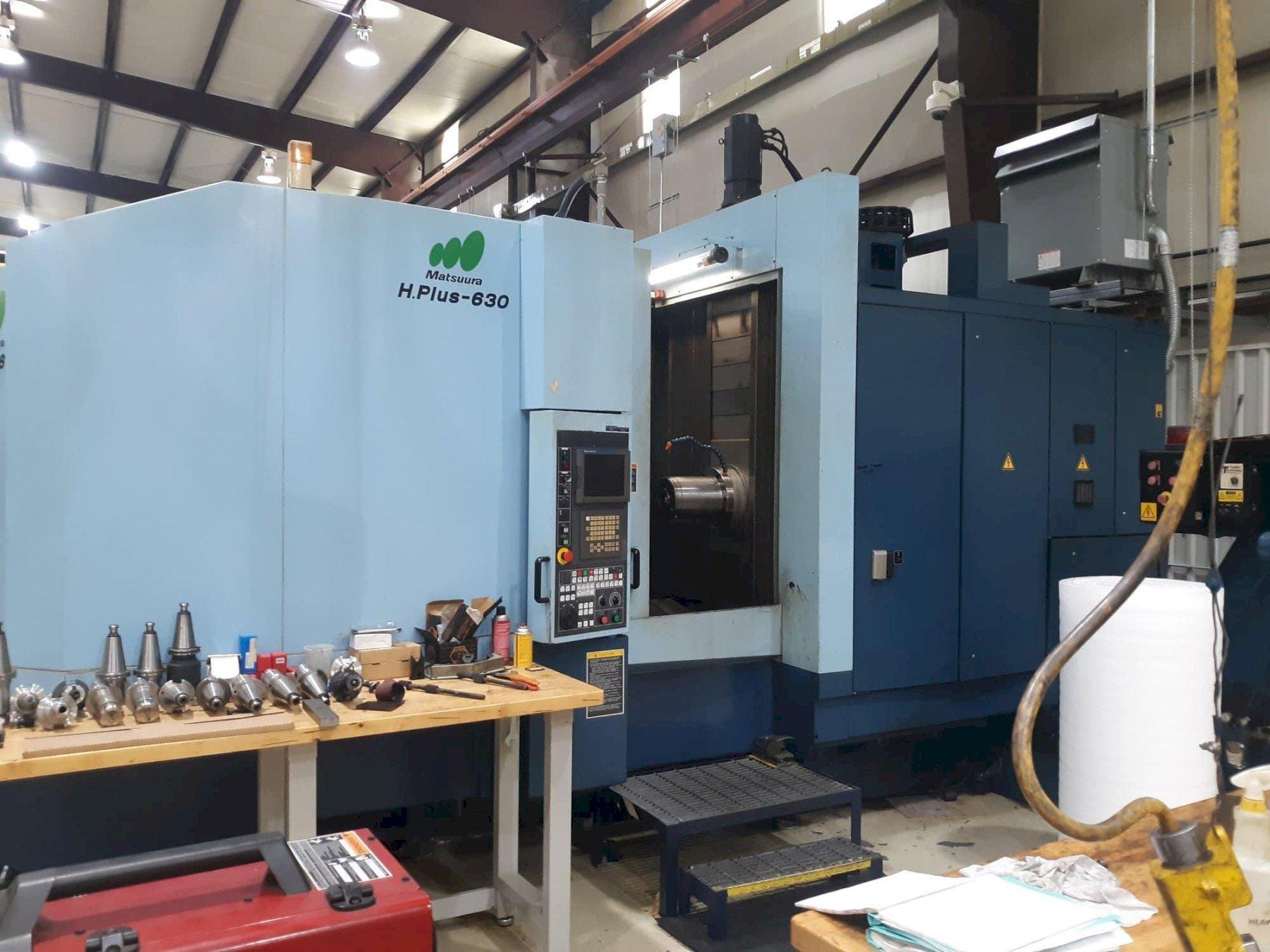 Matsuura H. Plus-630 HMC, 2002- 12,000RPM, BT50, Chip Conveyor