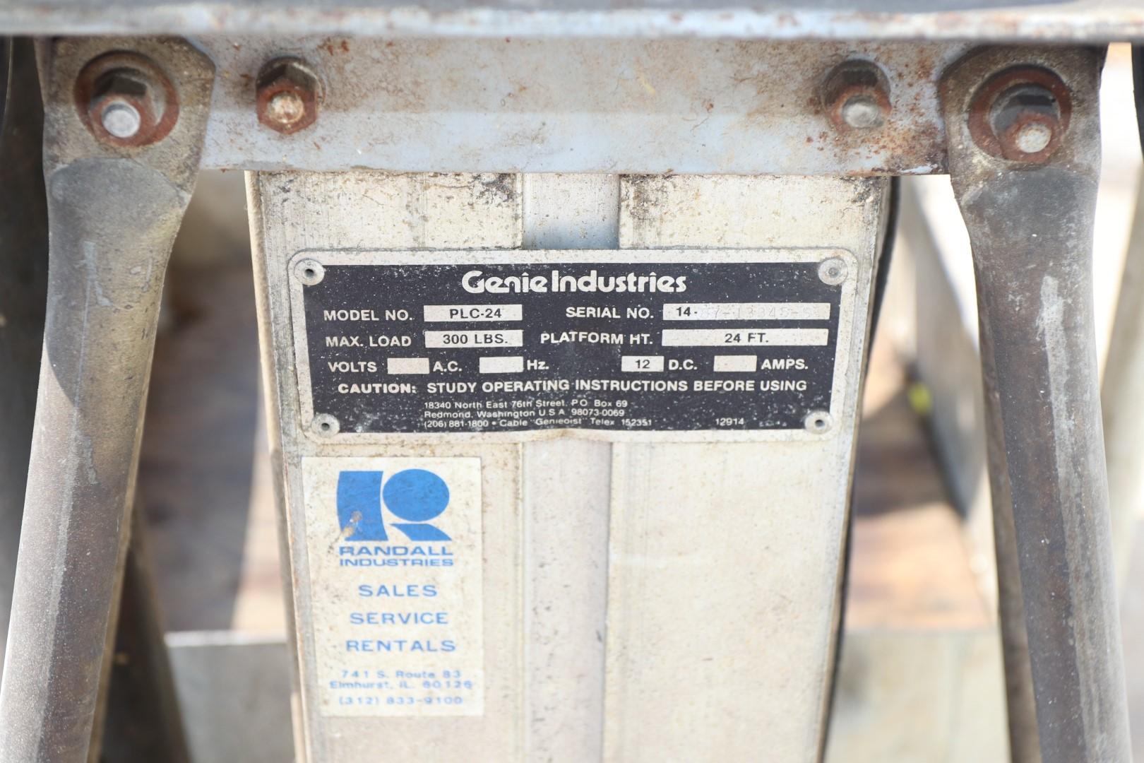 24′ GENIE PLC24 MANLIFT STOCK 10369